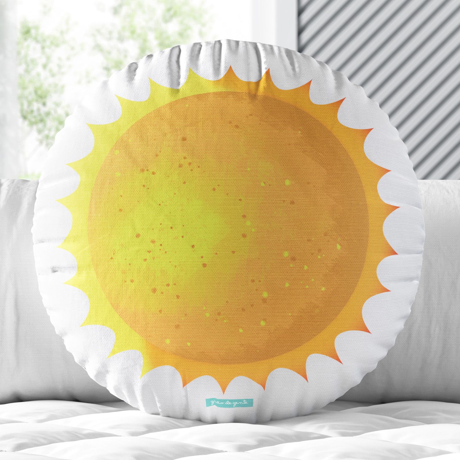 Almofada Redonda Sol 33cm