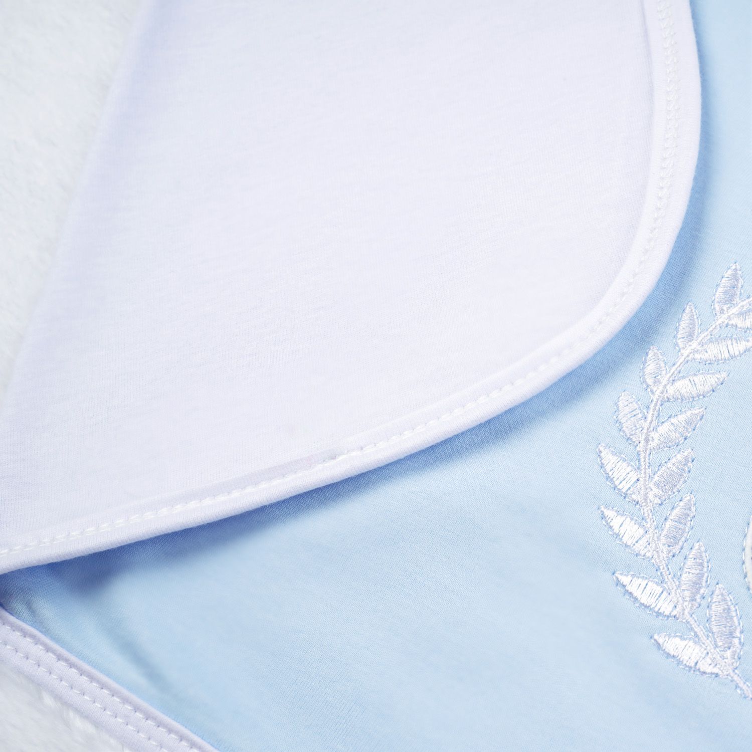 Saída Maternidade Ursinho Realeza Azul Bebê 02 Peças