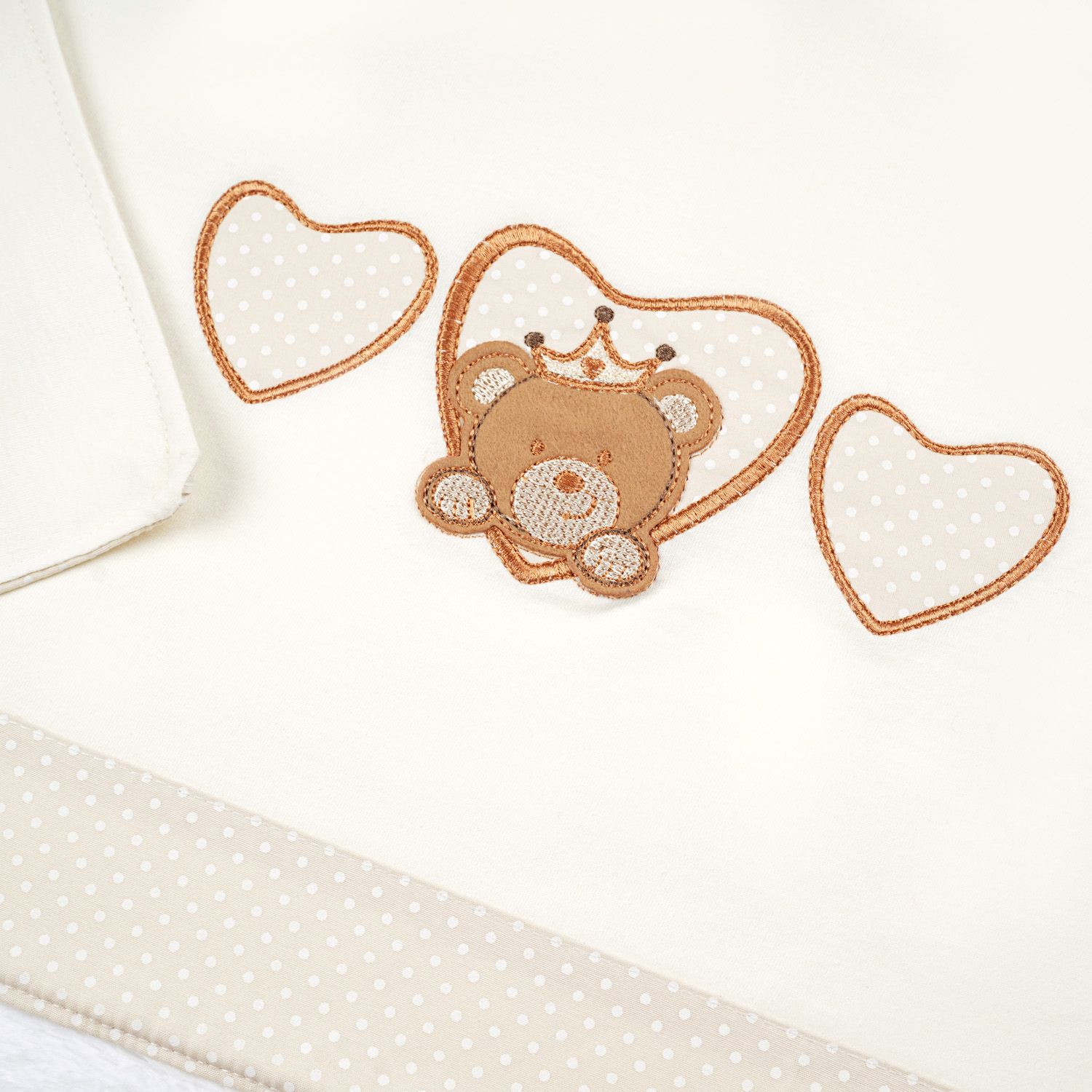 Saída Maternidade Ursinha Princesa Poá Amarelo Camomila 02 Peças