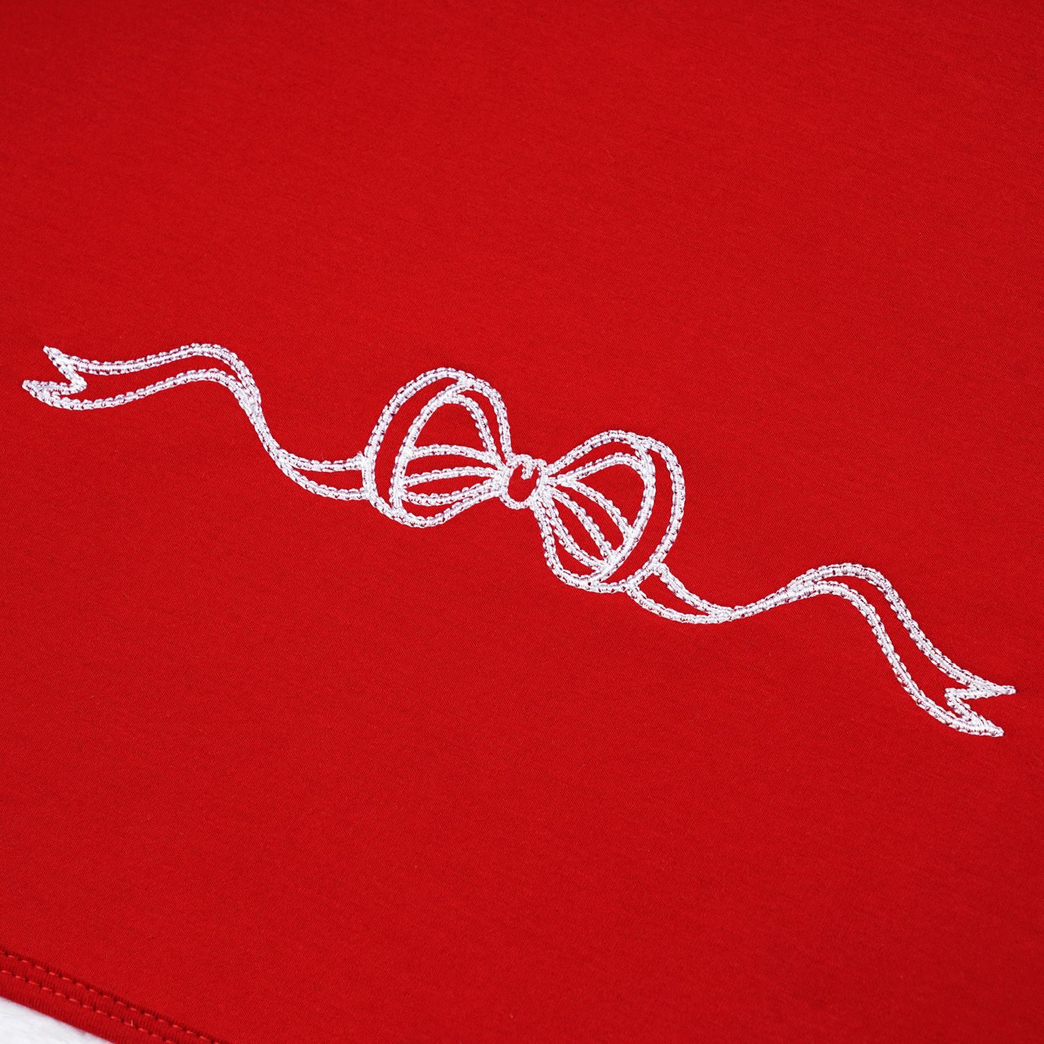 Saída Maternidade Lacinho Vermelho 02 Peças