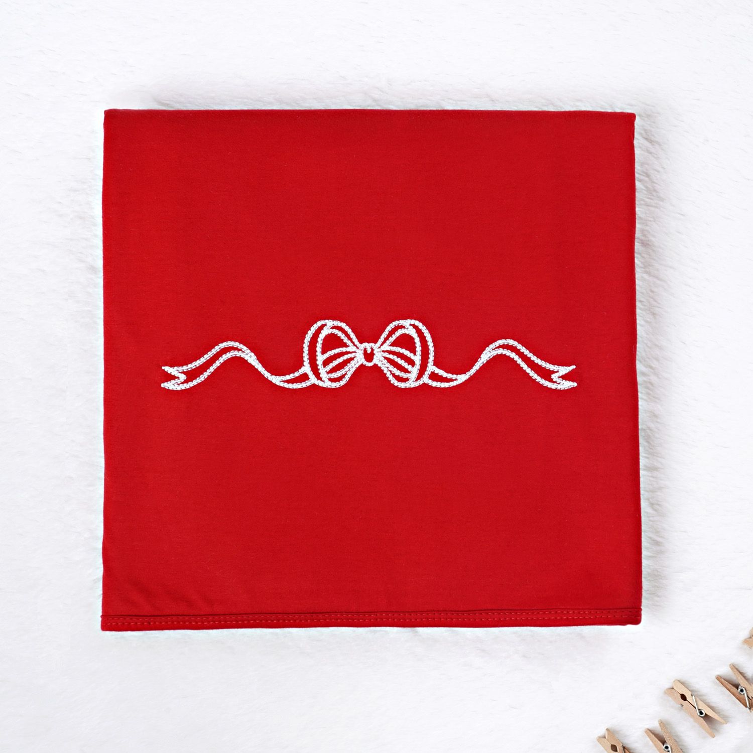 Saída Maternidade Lacinho Vermelho 02 Peças