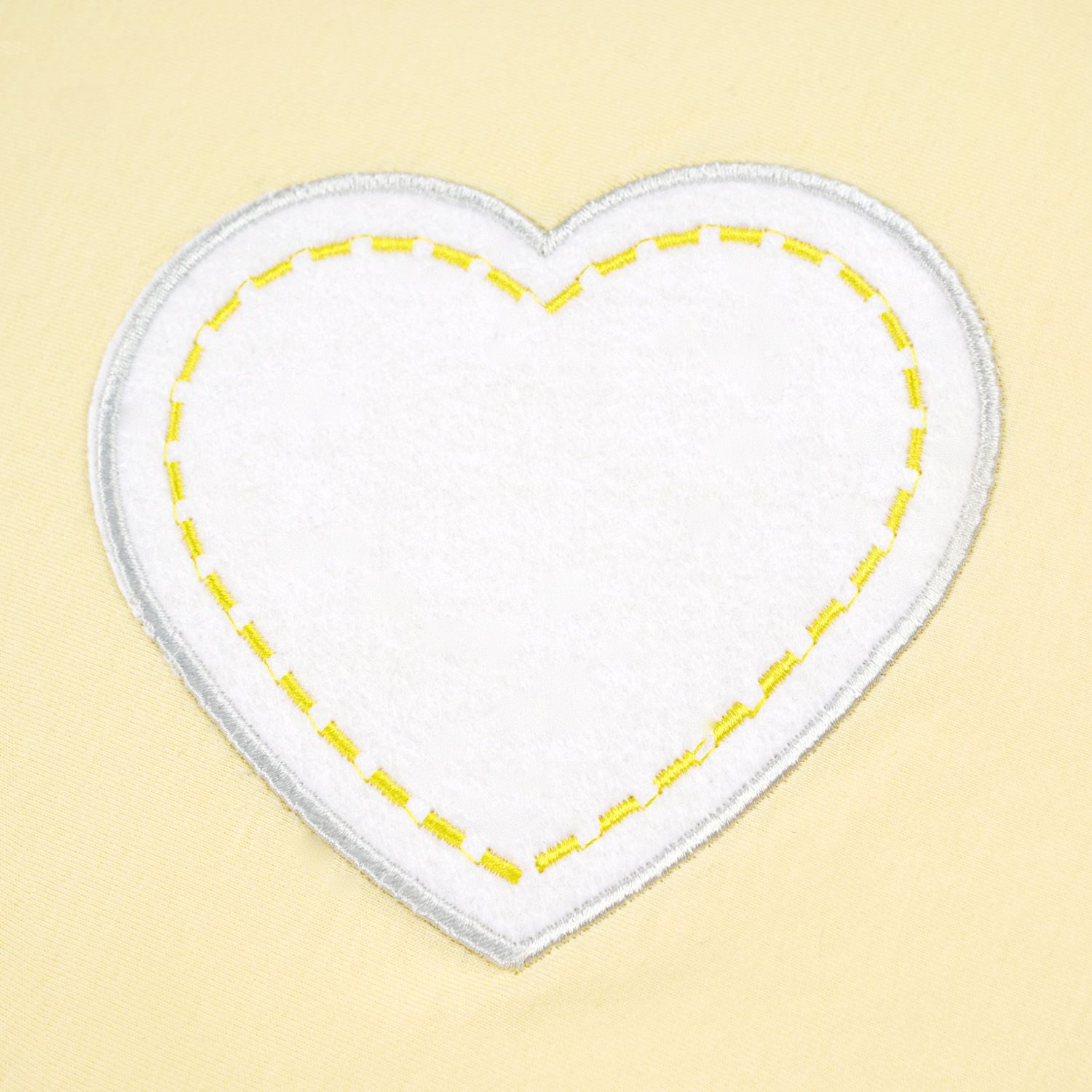 Saída Maternidade Coração de Princesa Amarelo 02 Peças