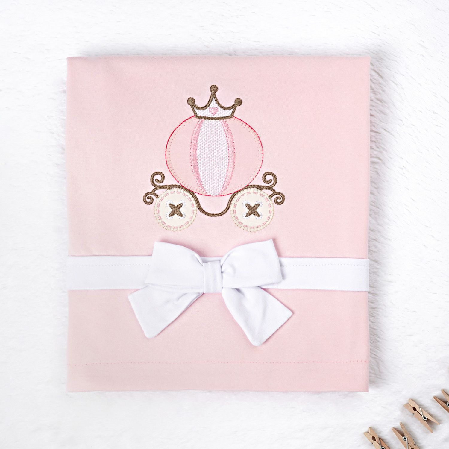 Saída Maternidade Baby Princess Rosa 02 Peças