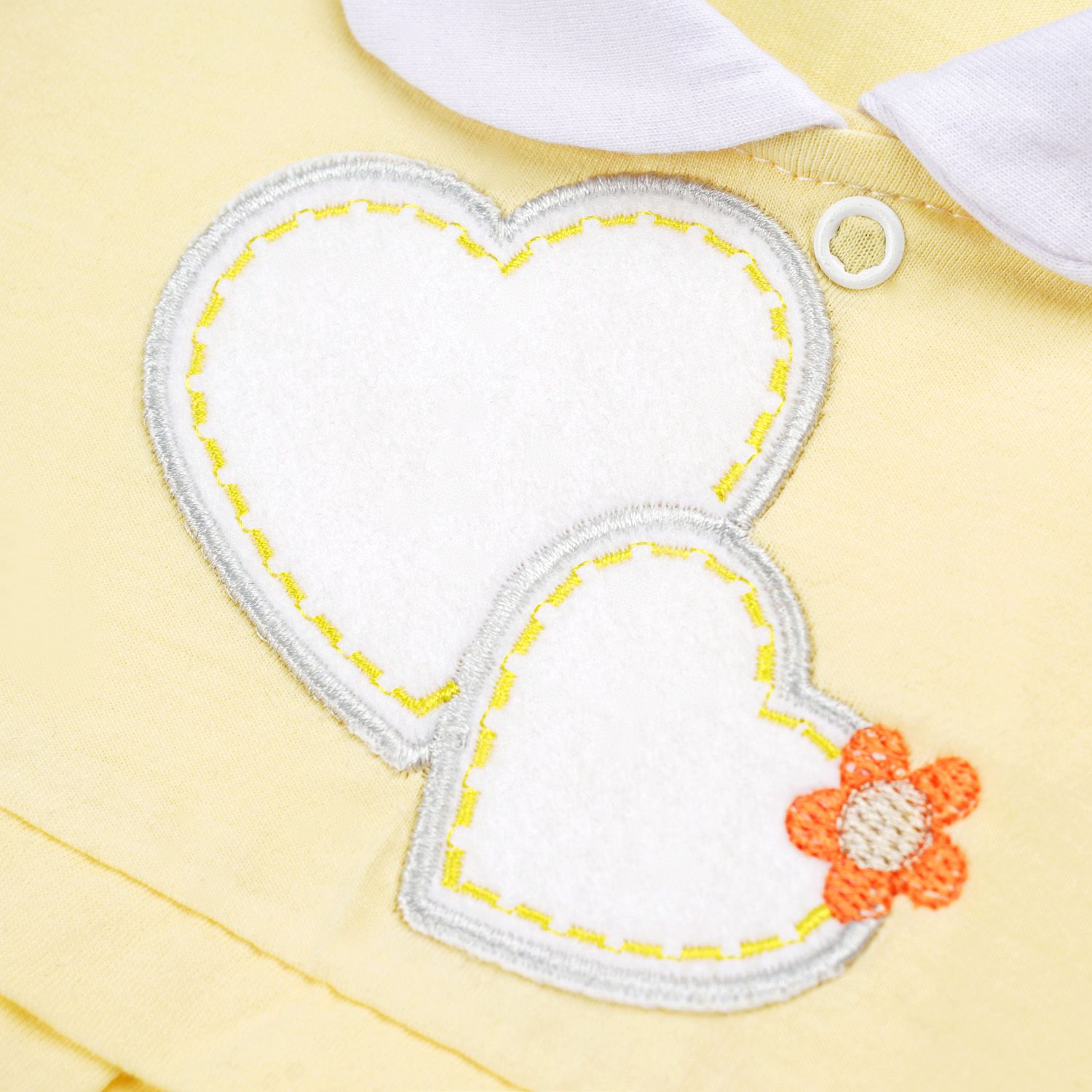 Macacão Coração de Princesa Amarelo