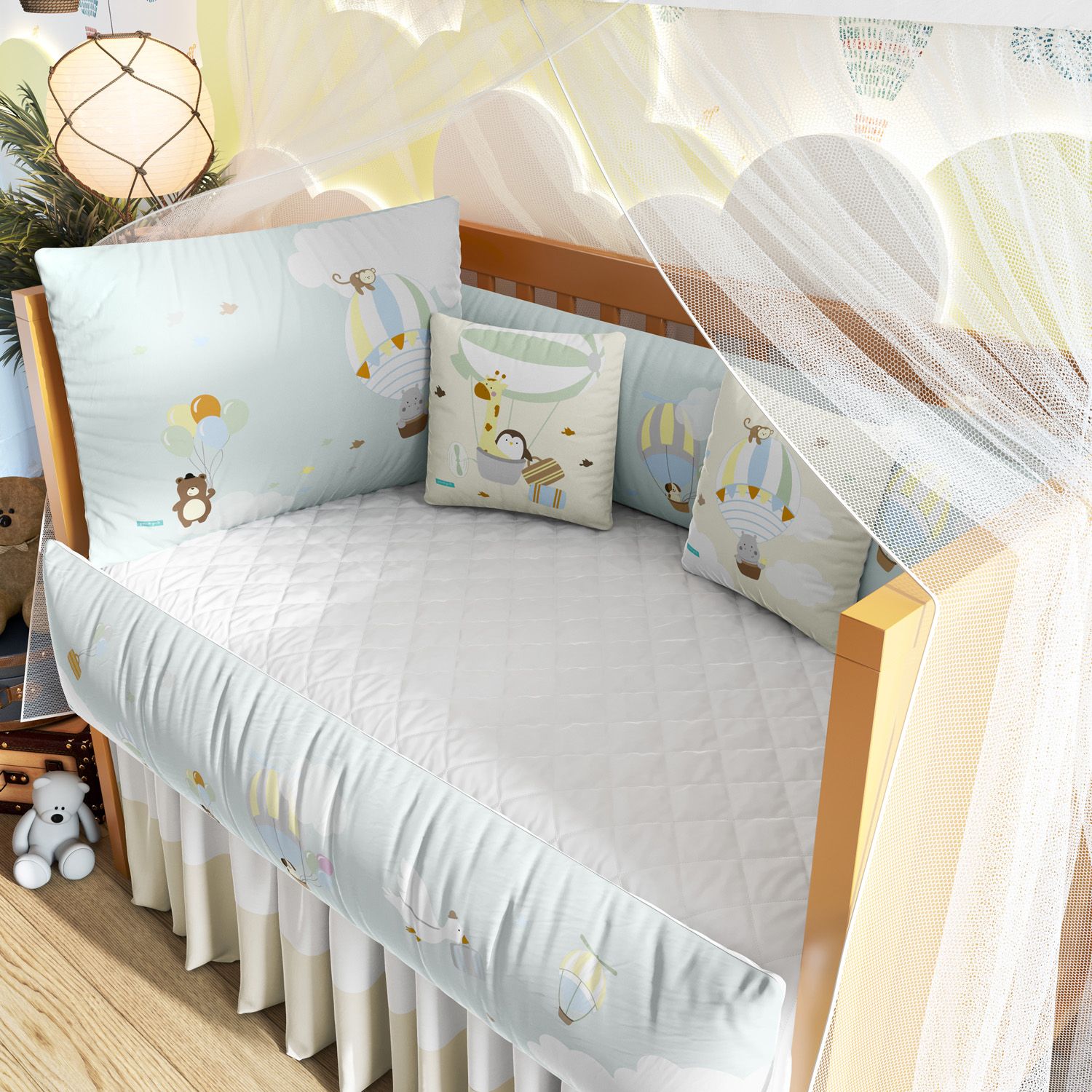 Kit Berço Bichinhos no Balão