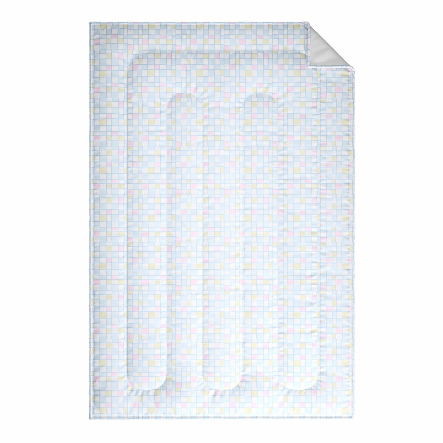 Edredom Infantil Solteiro Quadriculado Colorido