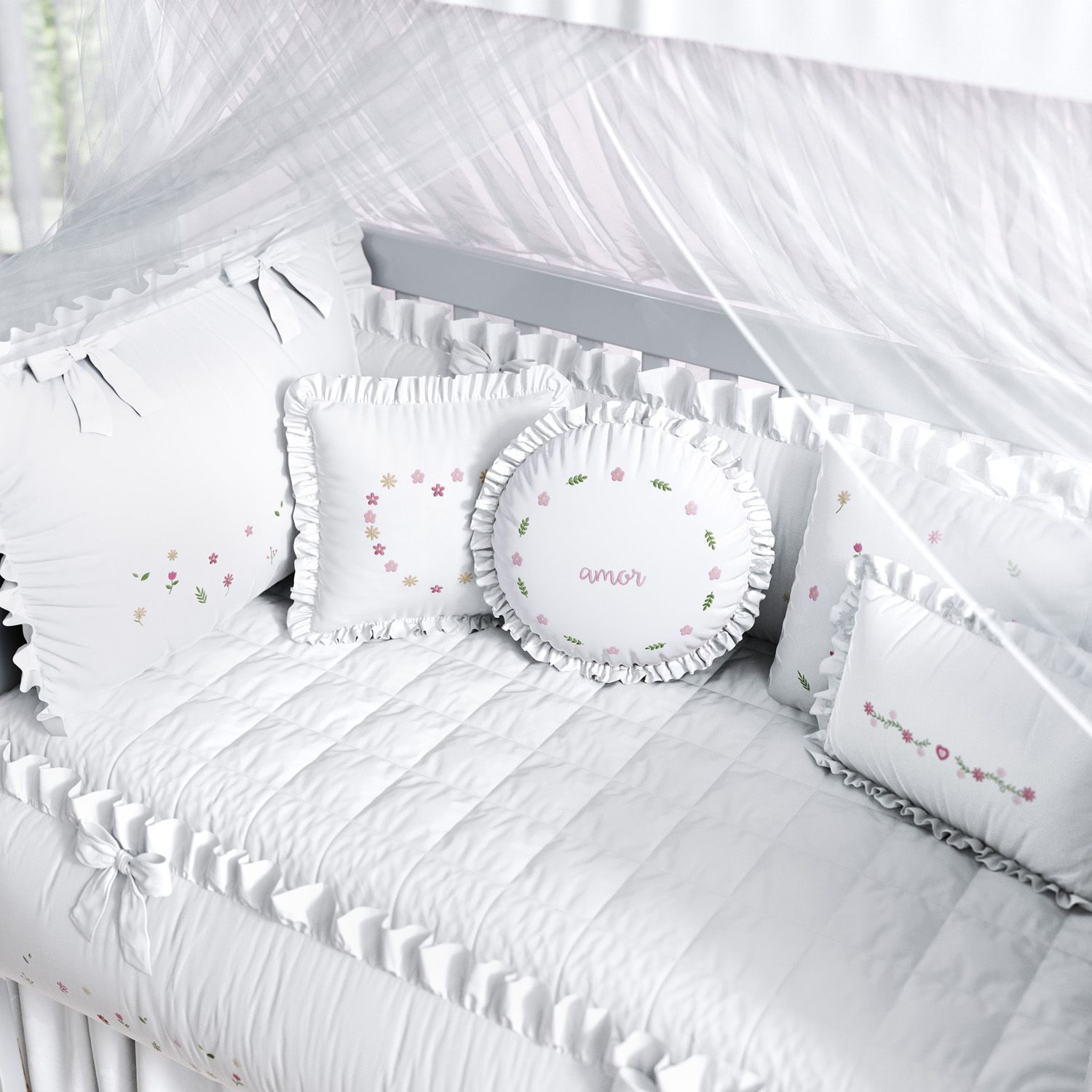 Kit Berço Floral Petit