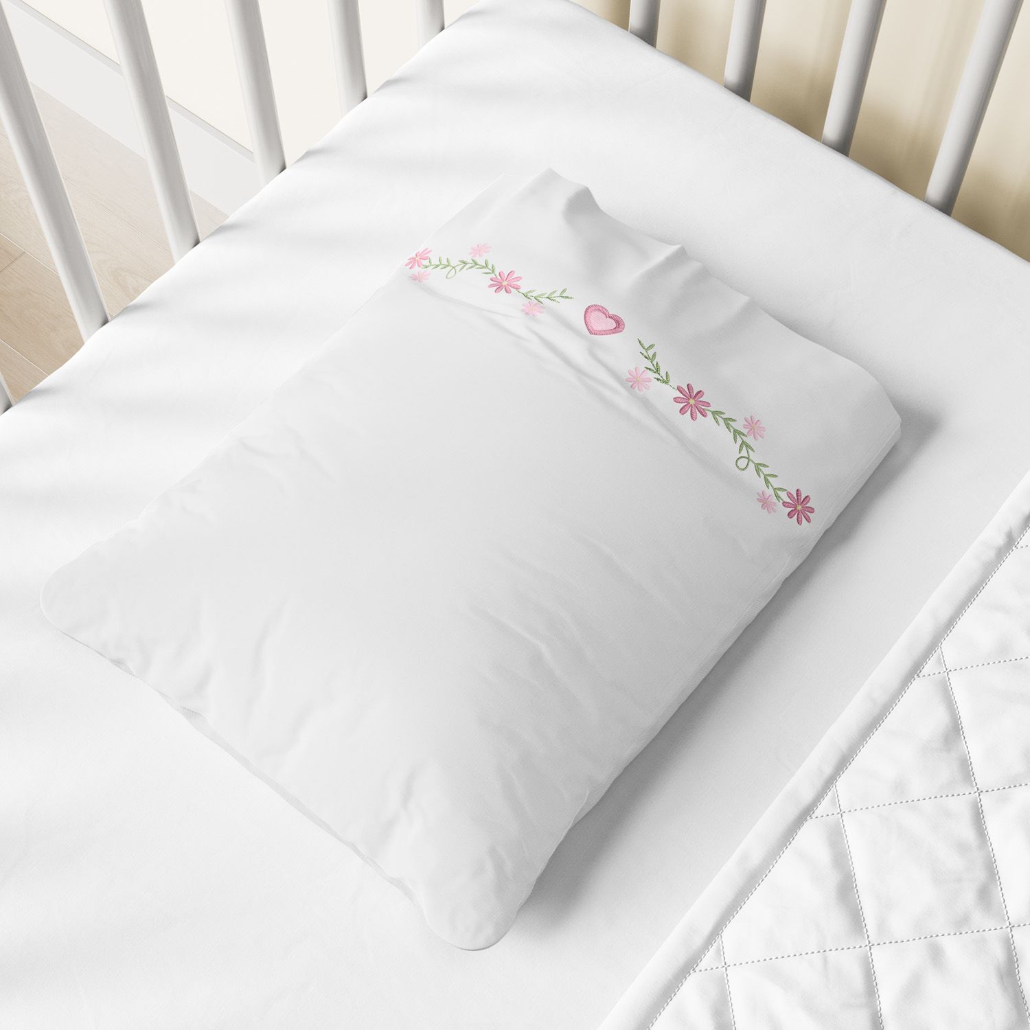 Jogo de Lençol Berço Floral Petit