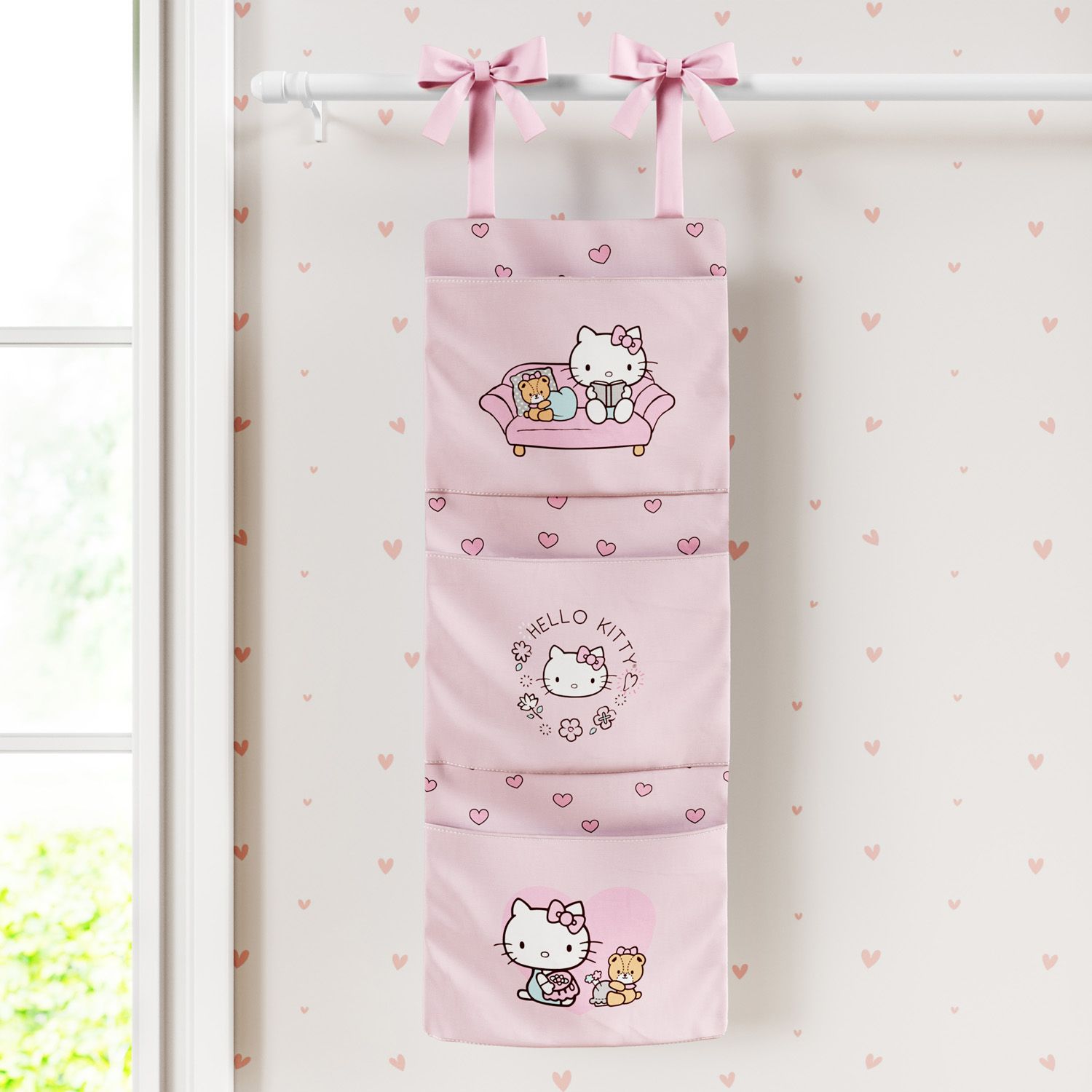 Organizador de Berço Hello Kitty Rosa — vista alternativa