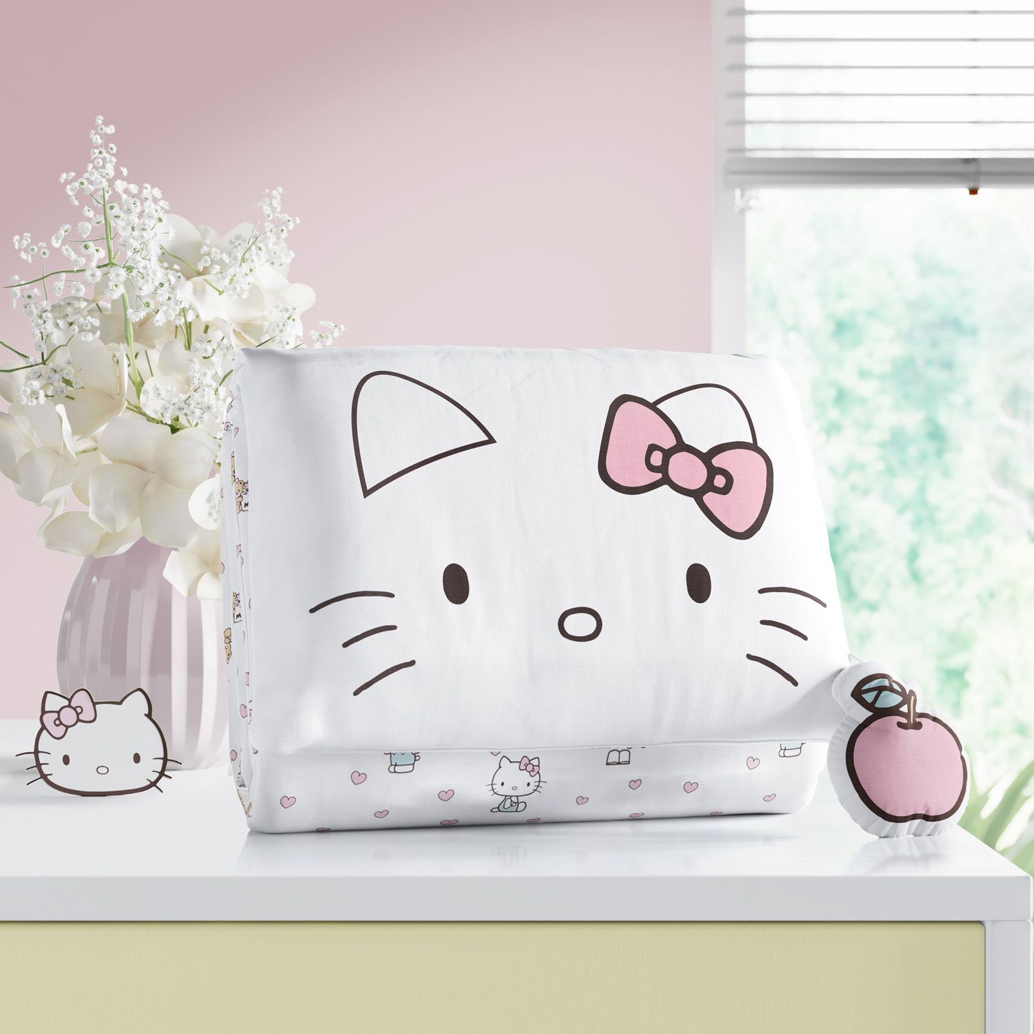 Trocador de Fraldas Portátil Hello Kitty 85x40cm