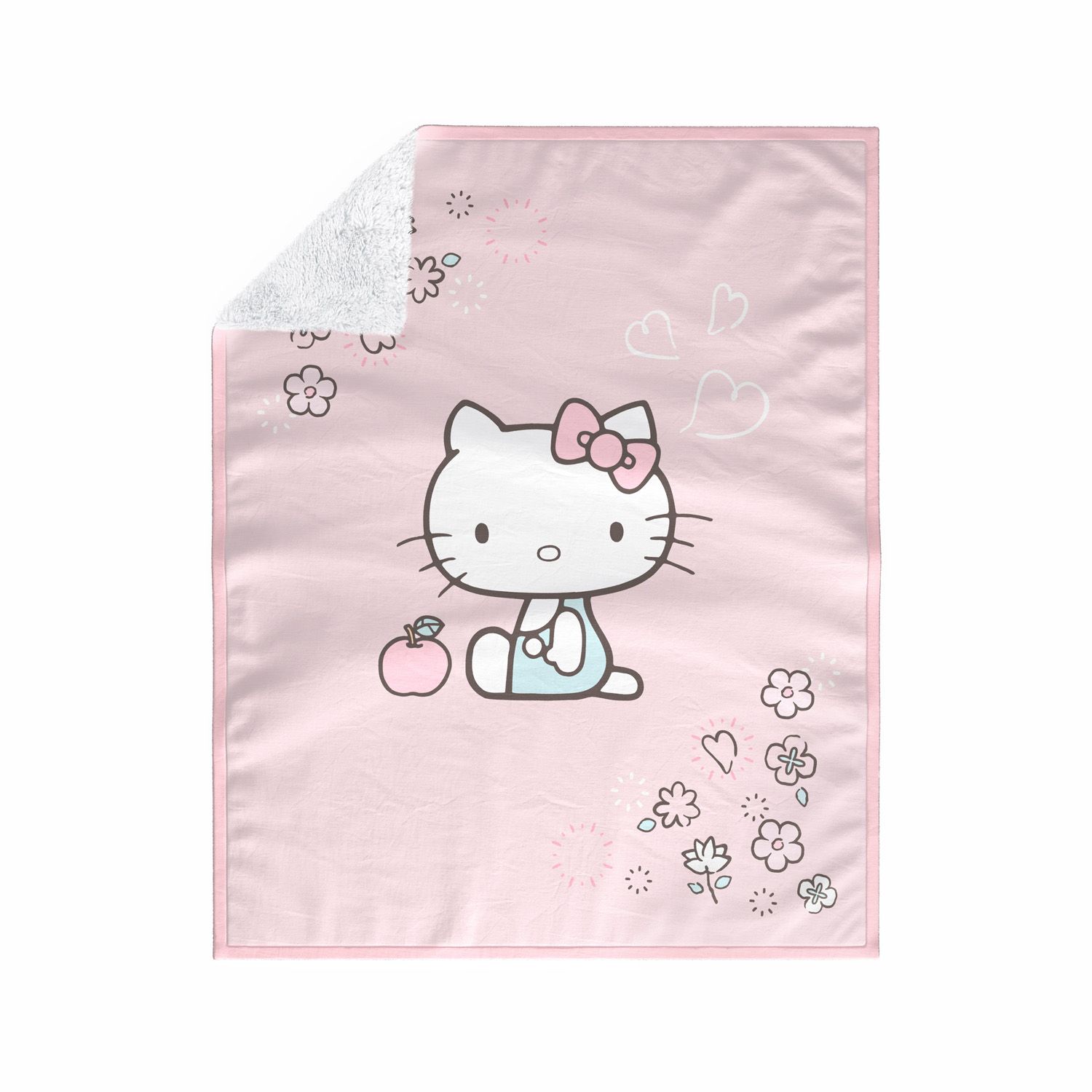Cobertor Dupla Face com Soft Hello Kitty Rosa 1M