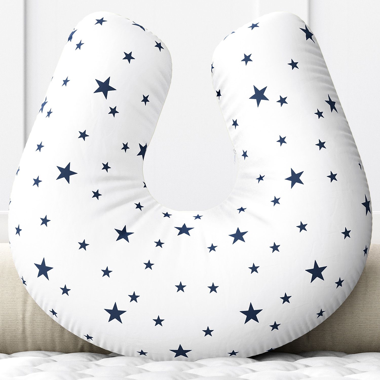Almofada Amamentação Estrela Estrelinha Azul Marinho