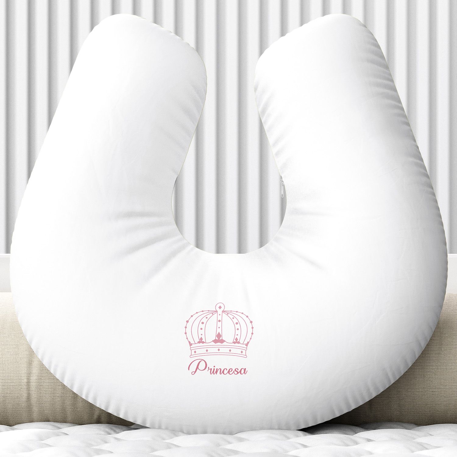 Almofada Amamentação Menina Princesa Rosa