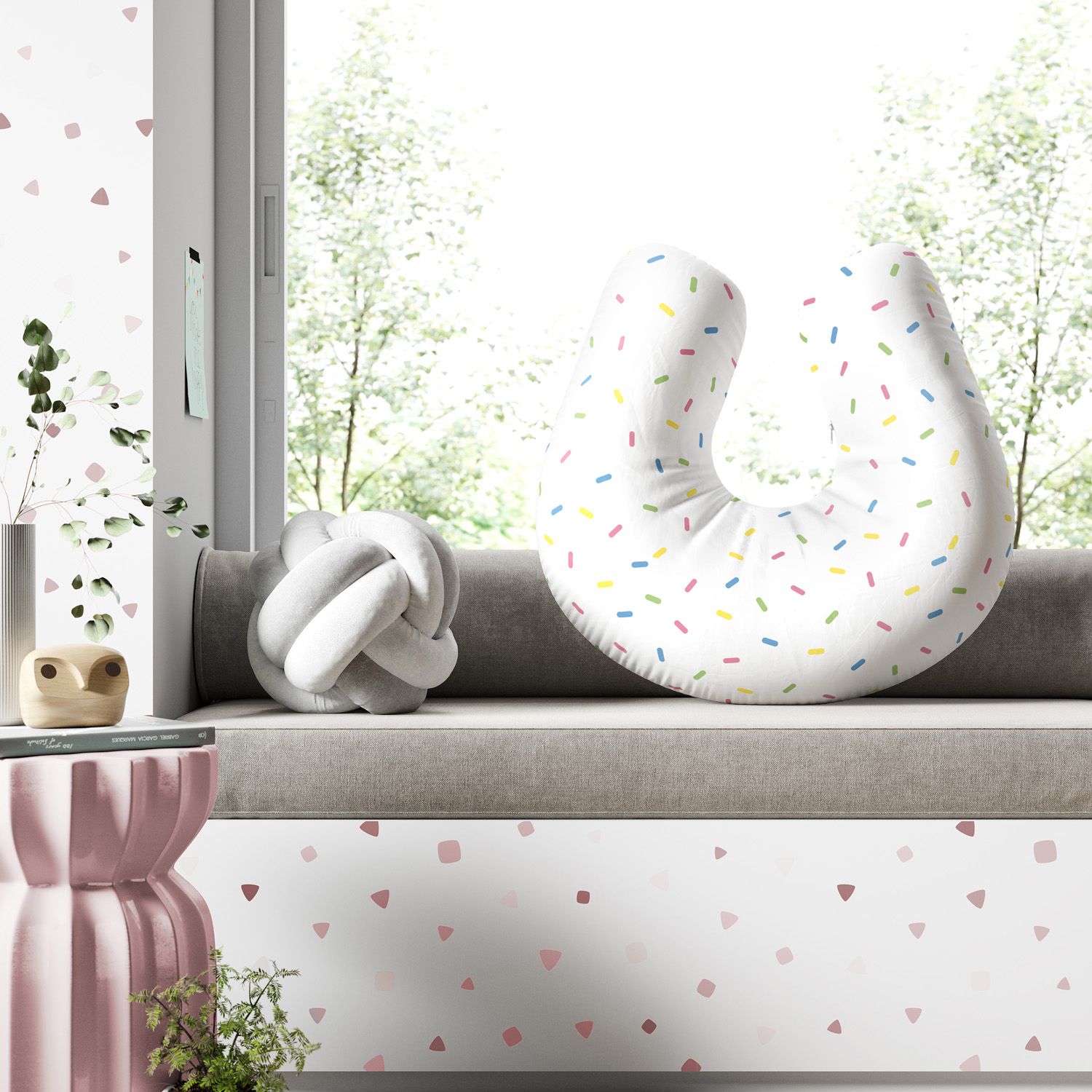 Almofada Amamentação Granulado Colorido