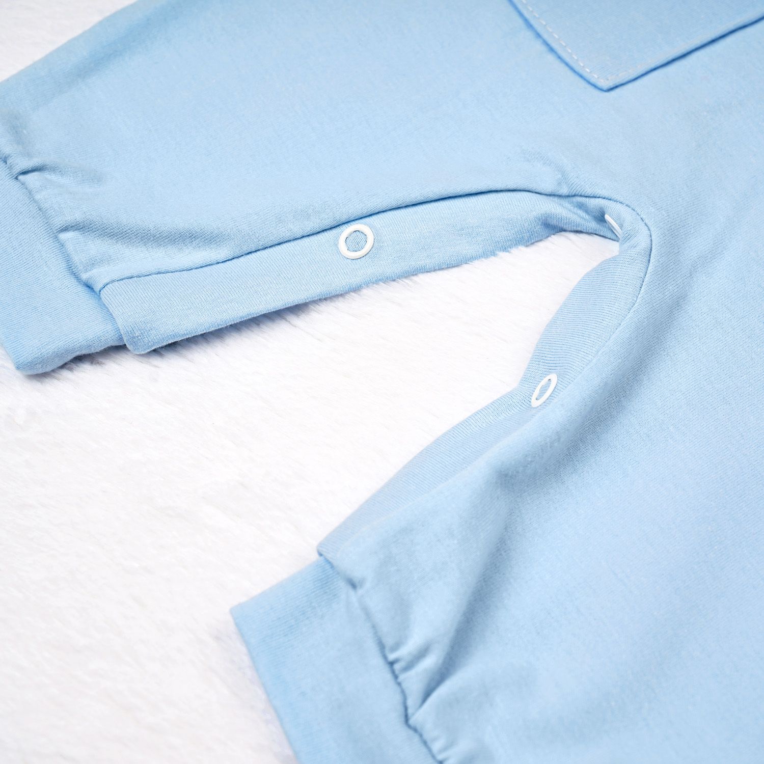 Jardineira Baby Basics Azul Bebê