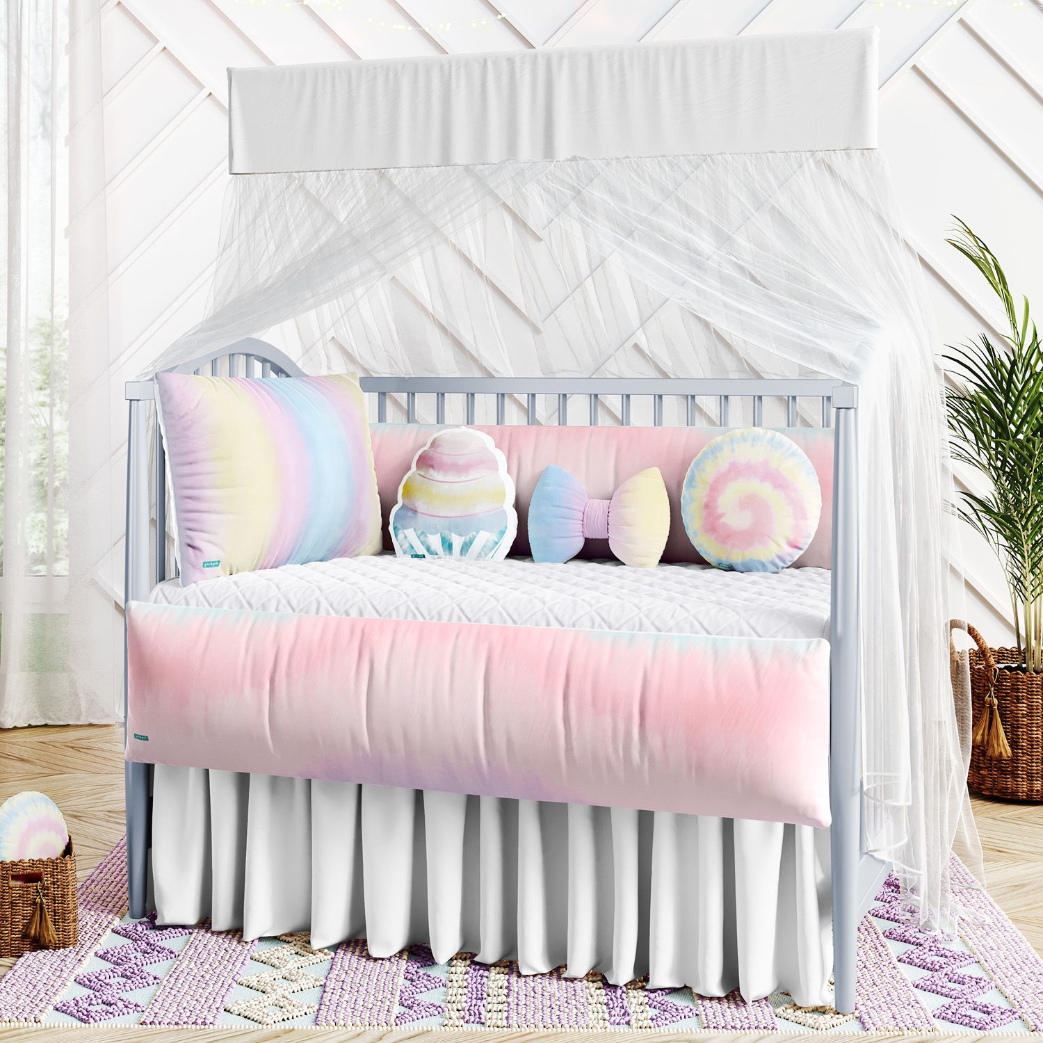 Kit Berço Tie Dye Céu Azul