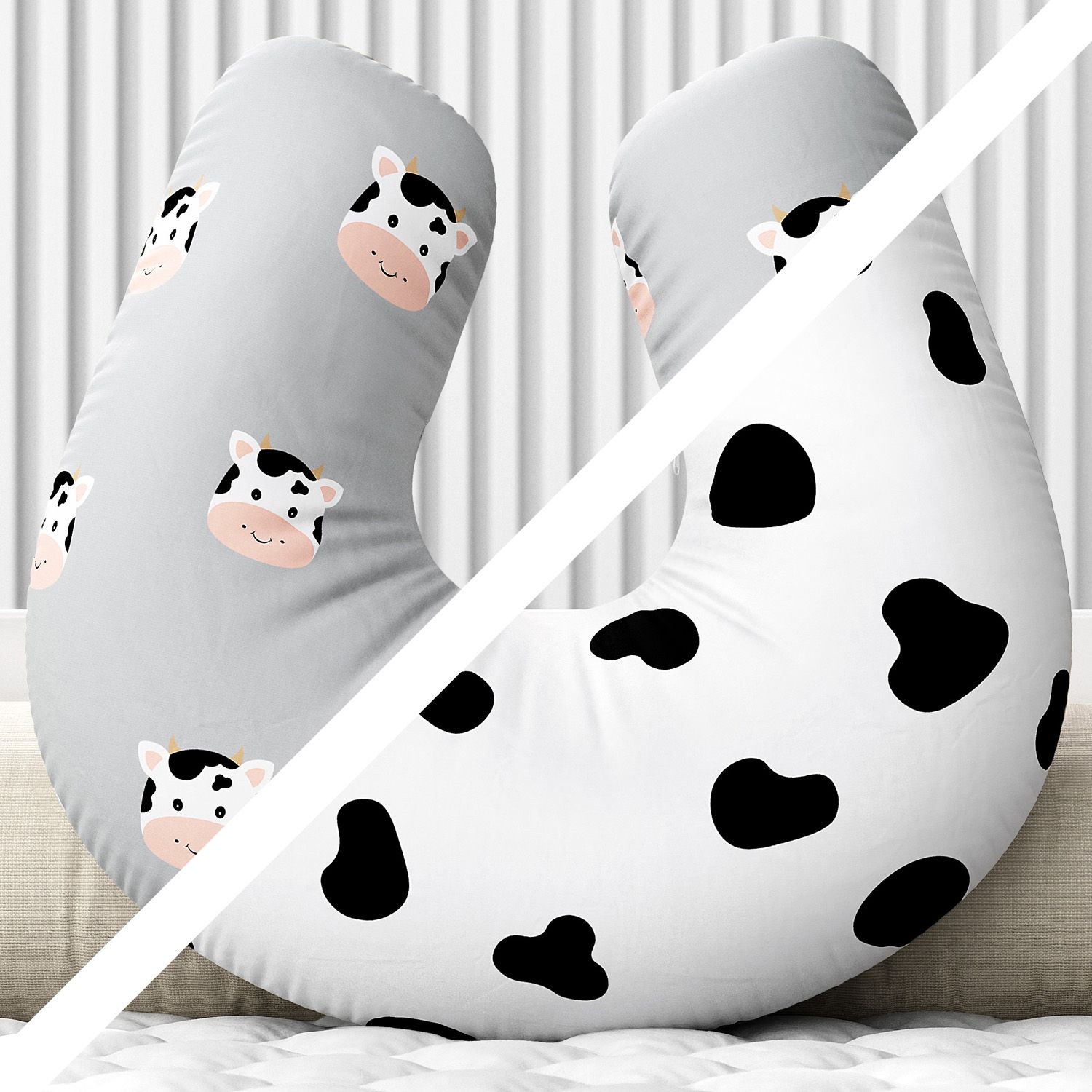 Almofada Amamentação Dupla Face Amiguinha Vaquinha