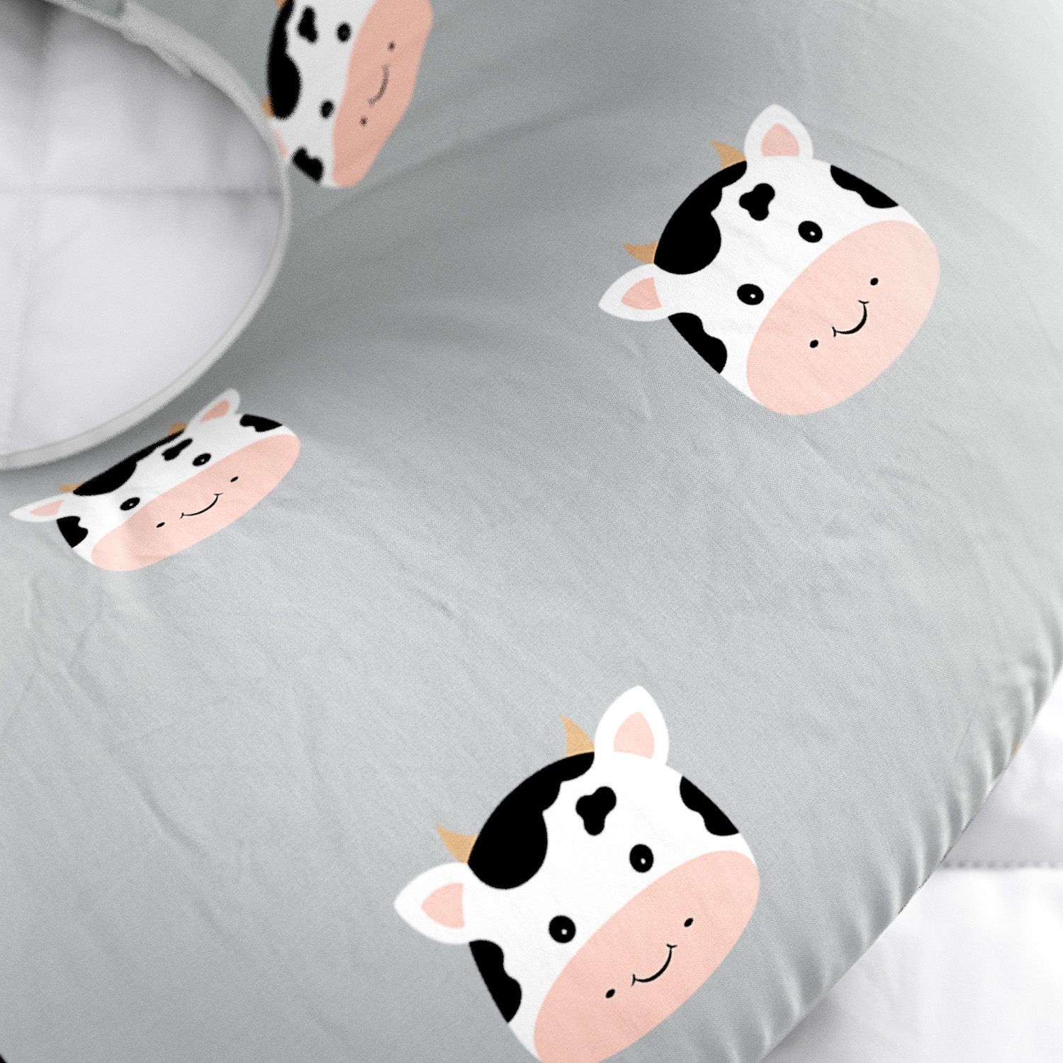 Almofada Amamentação Dupla Face Amiguinha Vaquinha