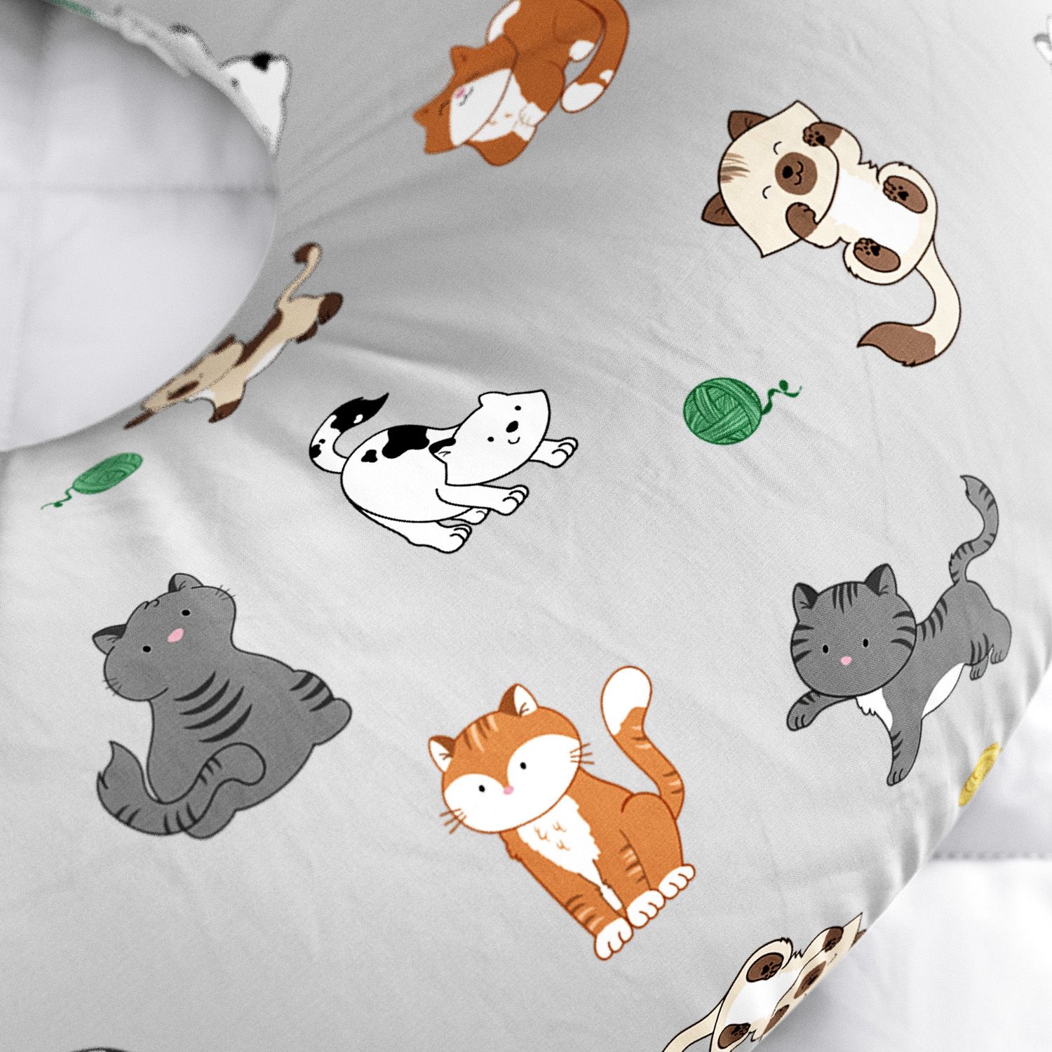 Almofada Amamentação Dupla Face Gatinhos