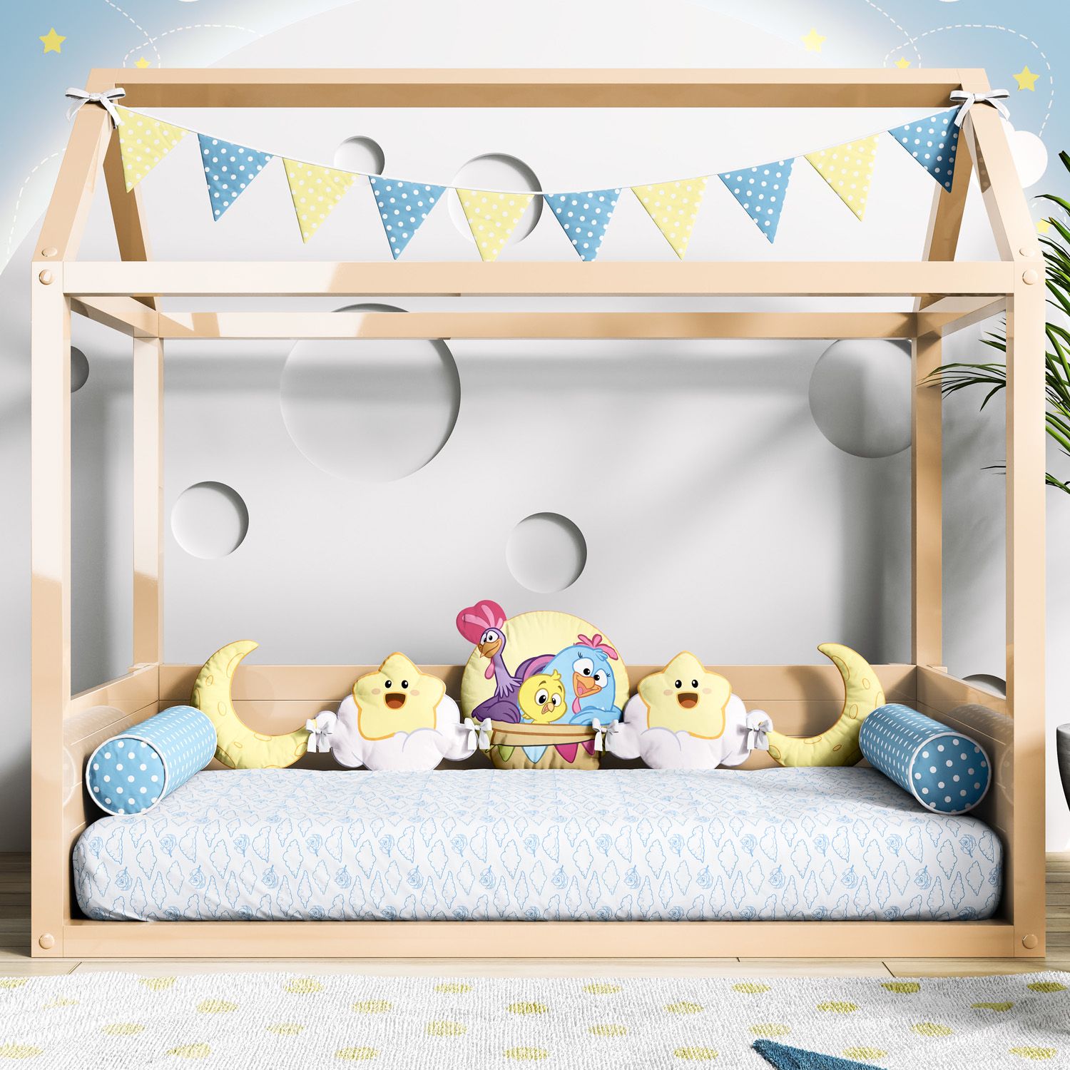 Kit Montessoriano Trança Galinha Pintadinha