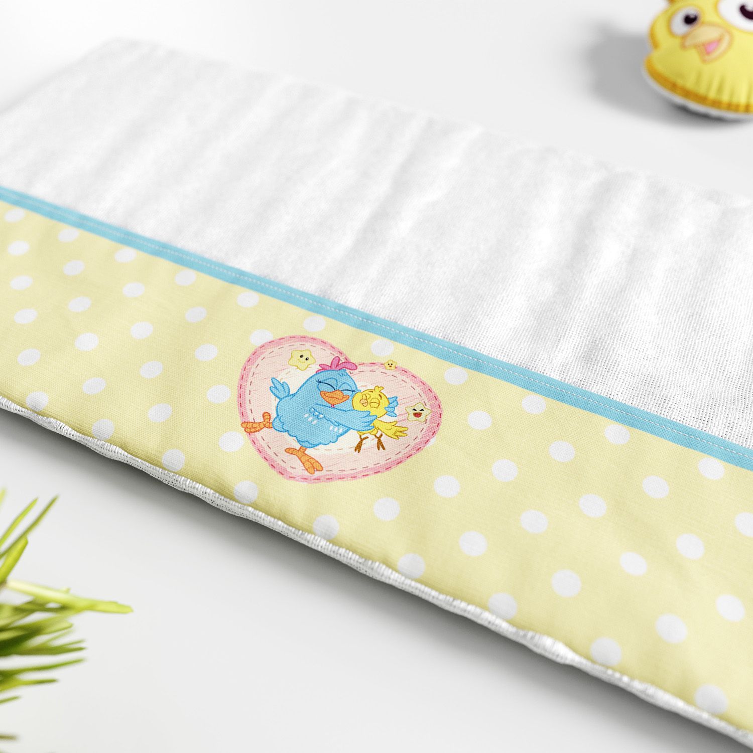 Jogo de Fraldas de Boca Galinha Pintadinha Poá e Listra 3 Peças