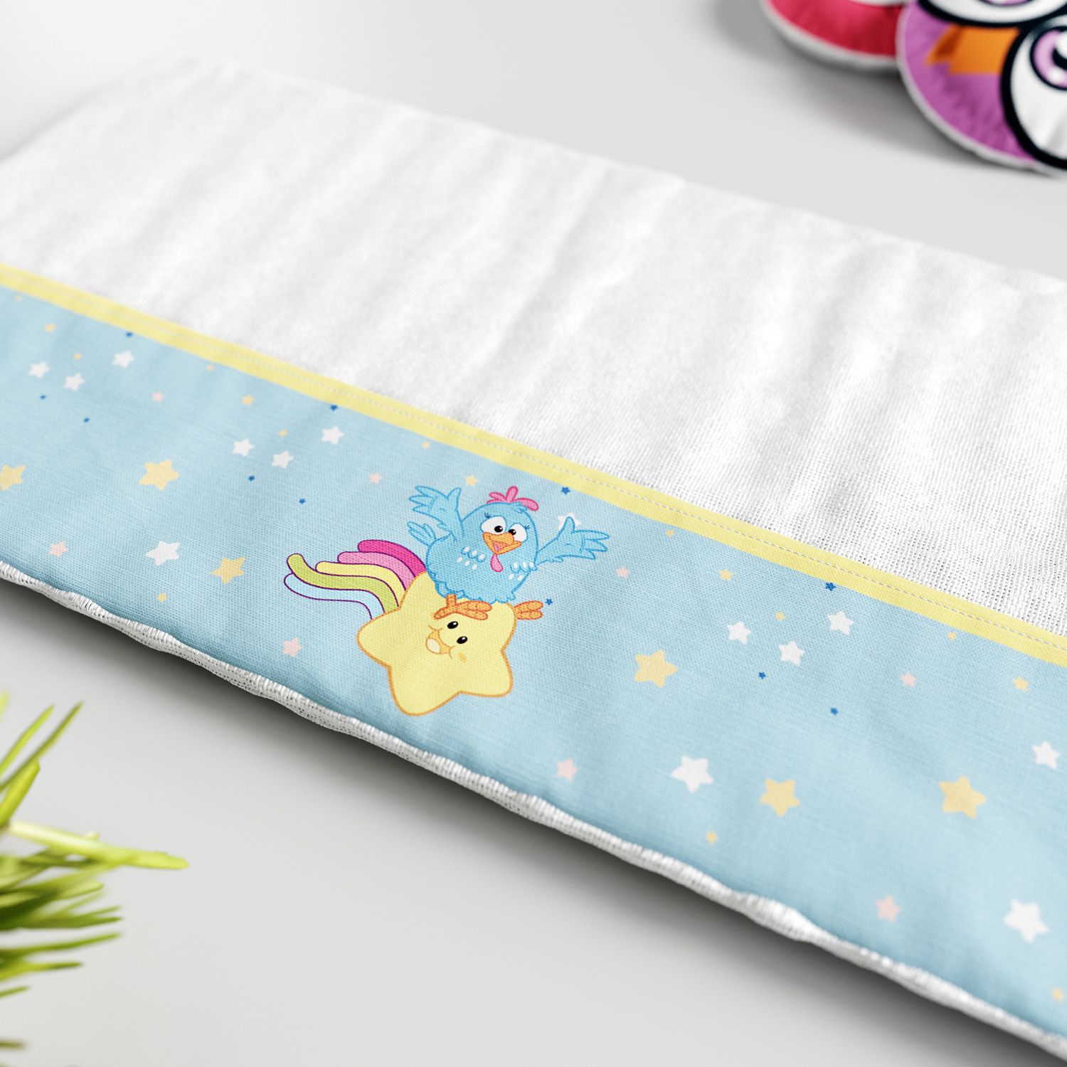 Jogo de Fraldas de Boca Galinha Pintadinha Estrelinha 3 Peças