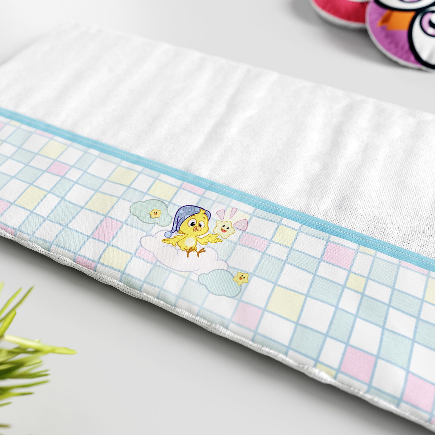 Jogo de Fraldas de Boca Galinha Pintadinha Estrelinha 3 Peças