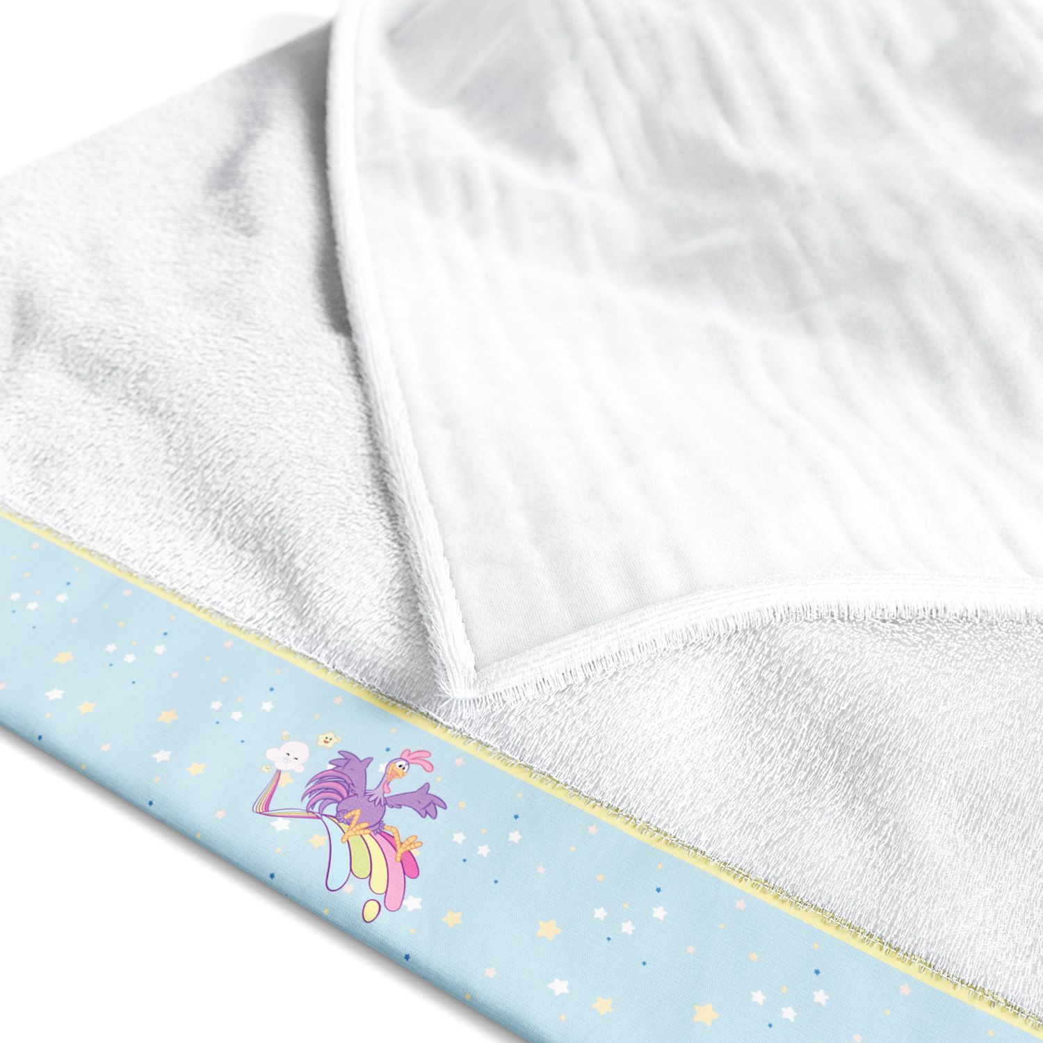 Toalha Fralda Galo Carijó Estrelinha 1,05M