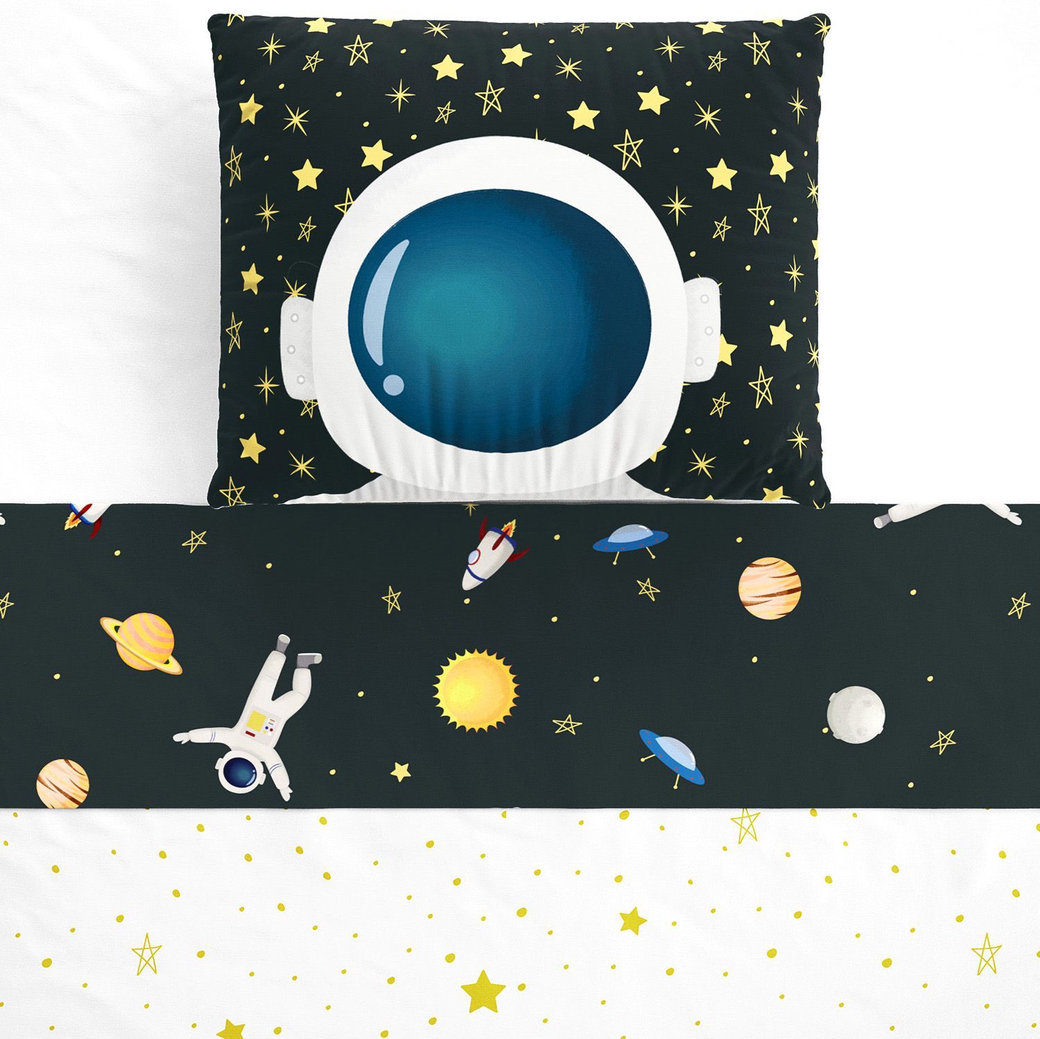 Jogo de Lençol Berço Astronauta 3 Peças