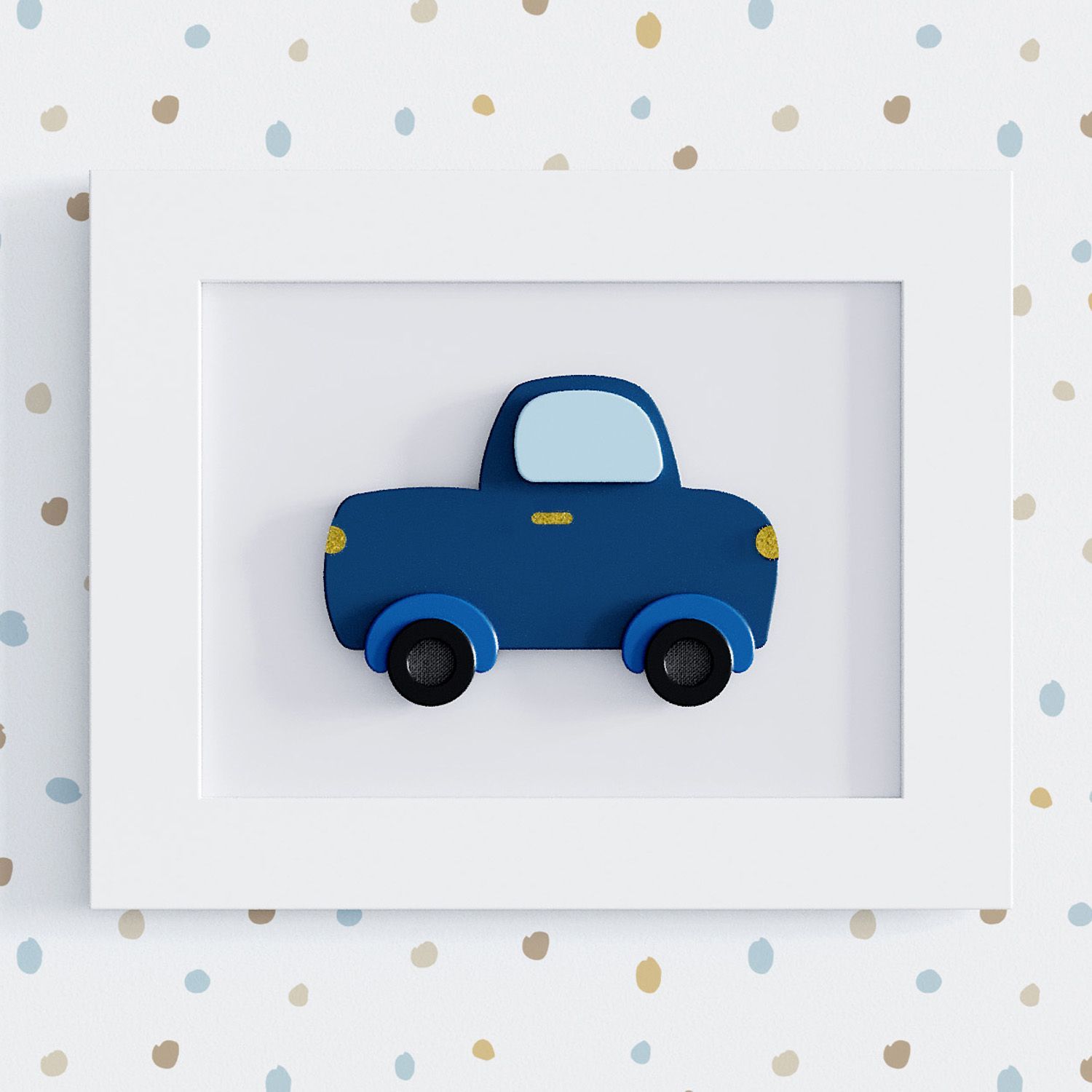 Quadro Caminhonete Azul 25cm