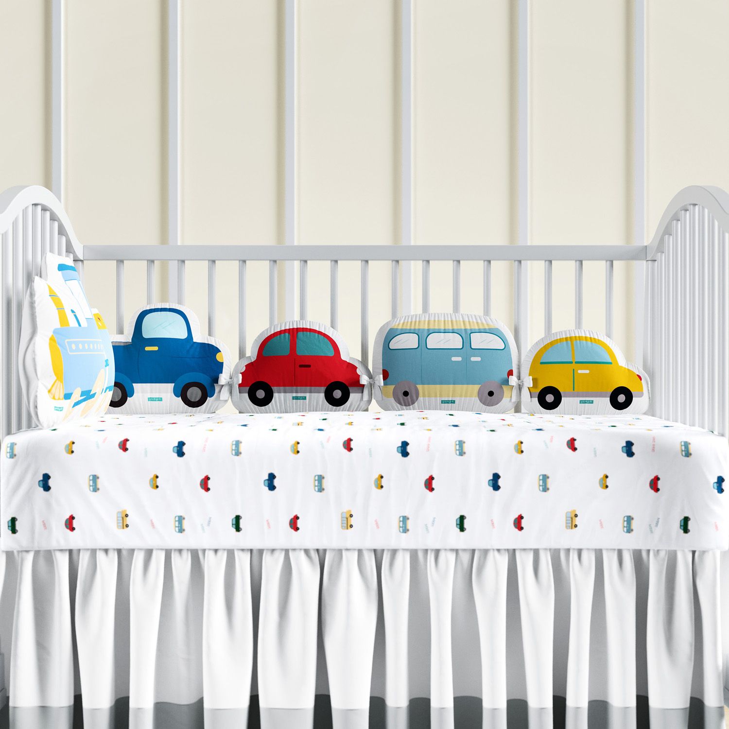 Kit Berço Amiguinhos Carrinhos Coloridos