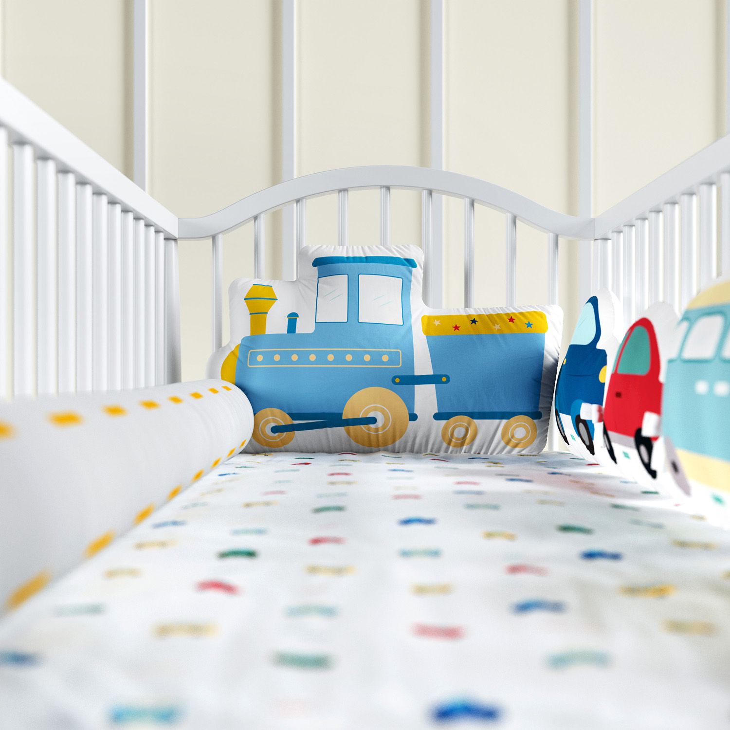 Kit Berço Amiguinhos Carrinhos Coloridos