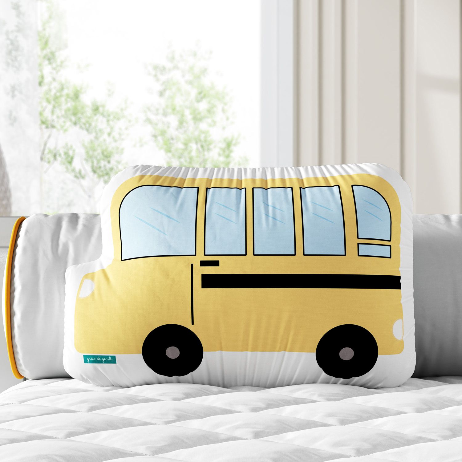 Almofada Ônibus Escolar Amarelo 35cm