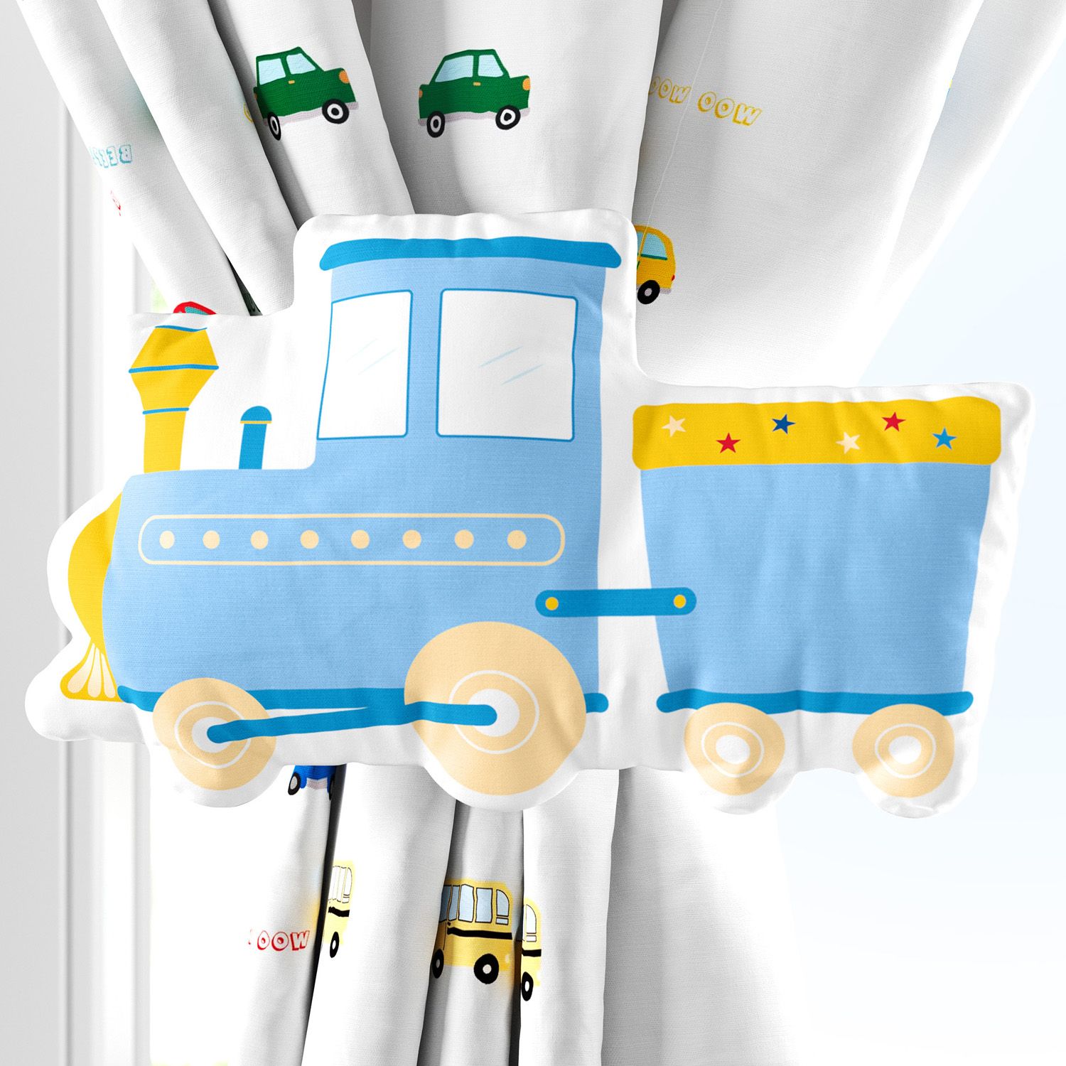 Prendedor de Cortina Trenzinho 02 Peças