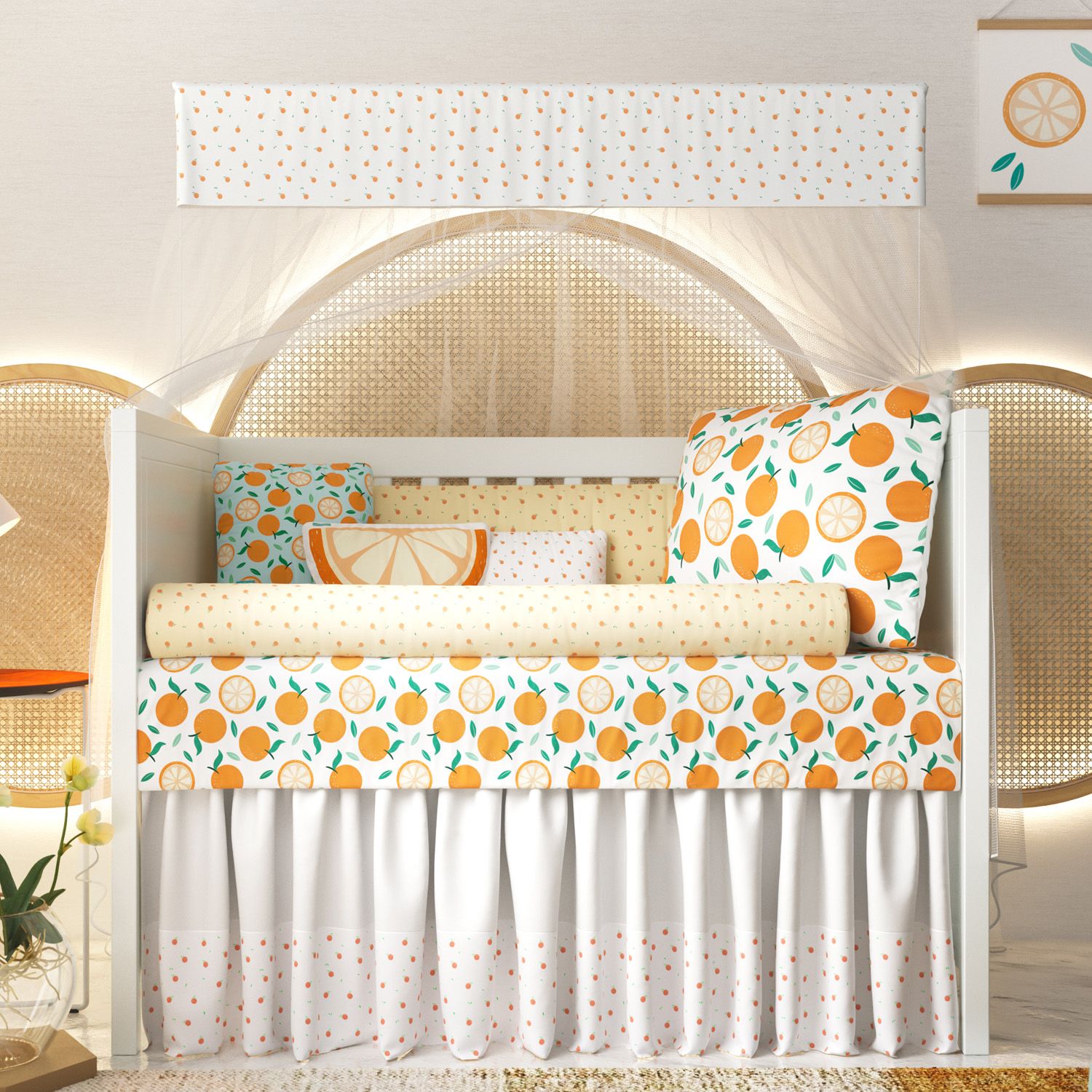 Kit Berço Laranjas