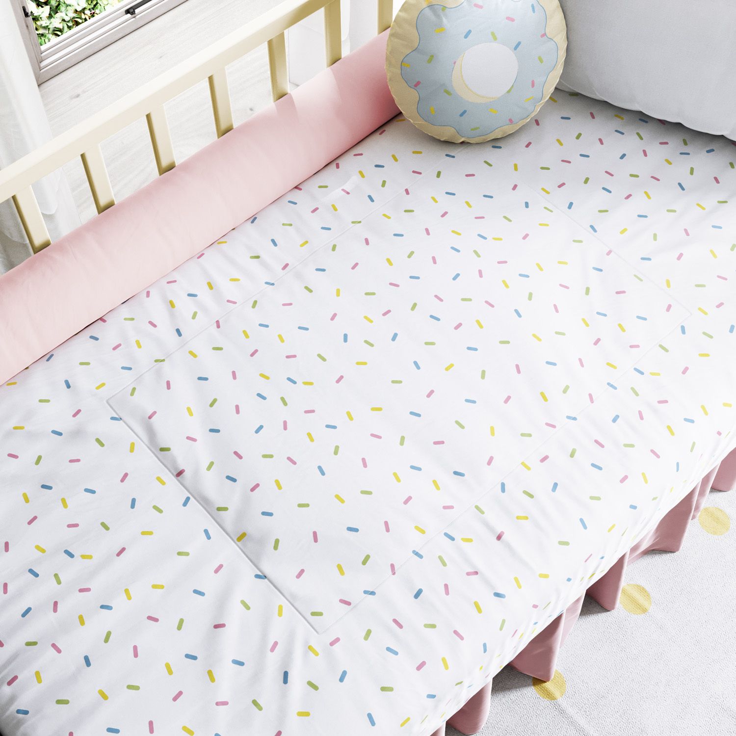 Edredom de Berço Doce Sonho Colorido