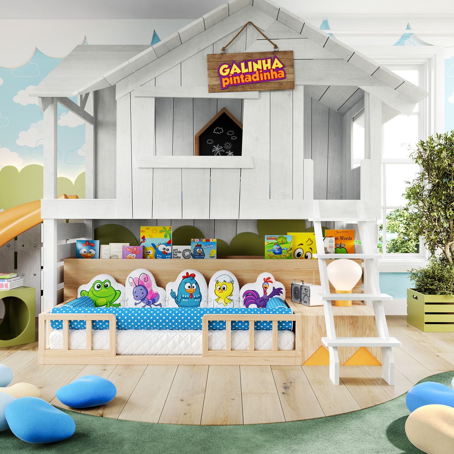 Kit Montessoriano Galinha Pintadinha