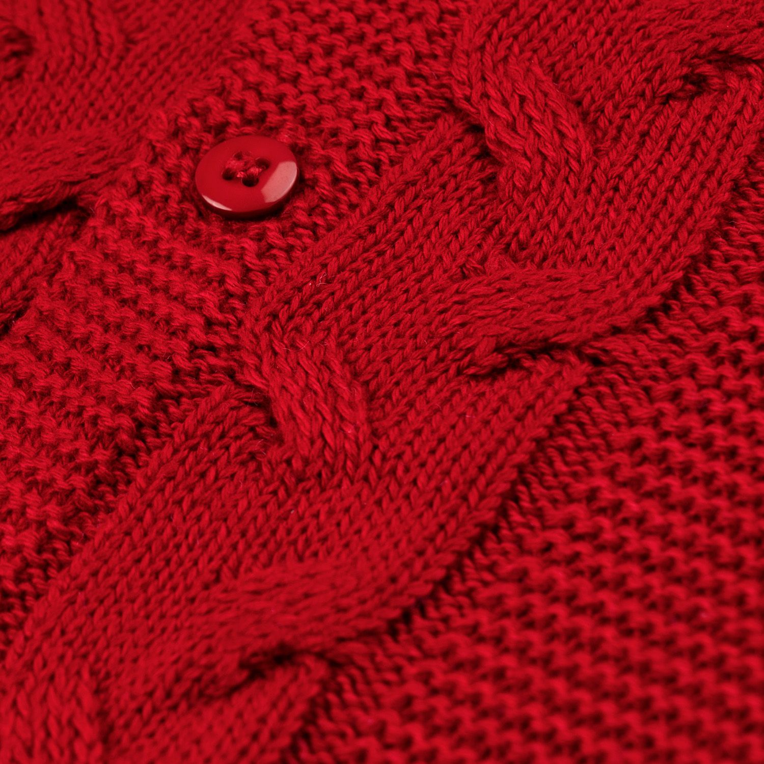 Saída Maternidade Tricot Elegante Vermelho 03 Peças