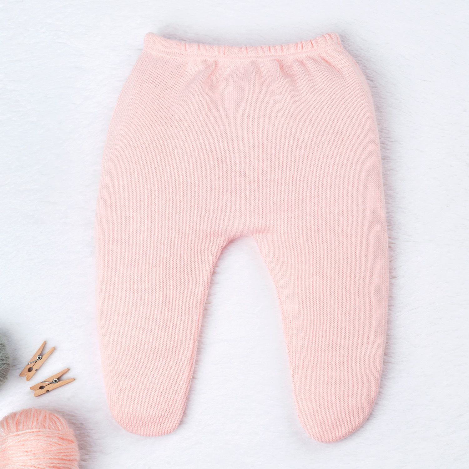 Saída Maternidade Tricot Primeiro Vestidinho com Pérolas Rosa 03 Peças