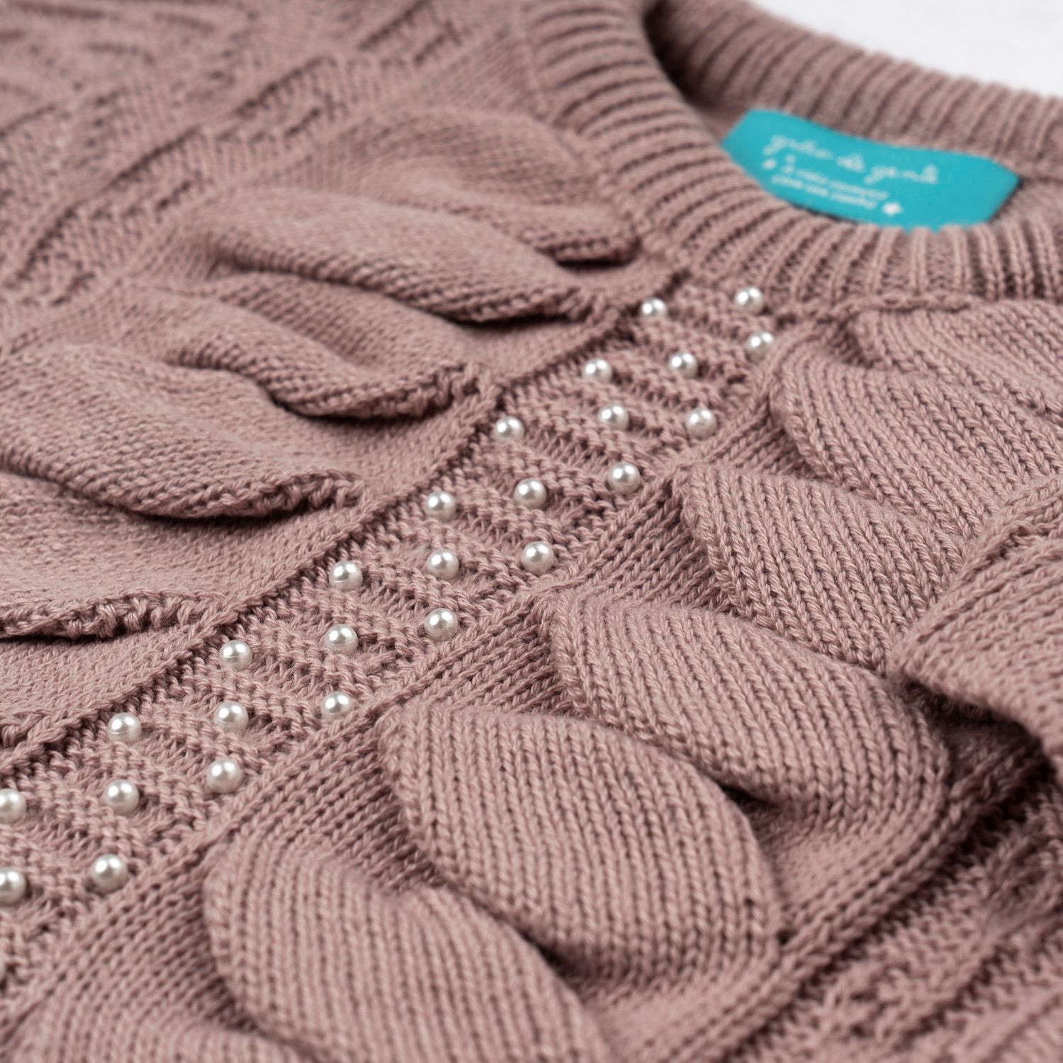 Saída Maternidade Tricot Drapeado Pérola Nude Rosé 03 Peças