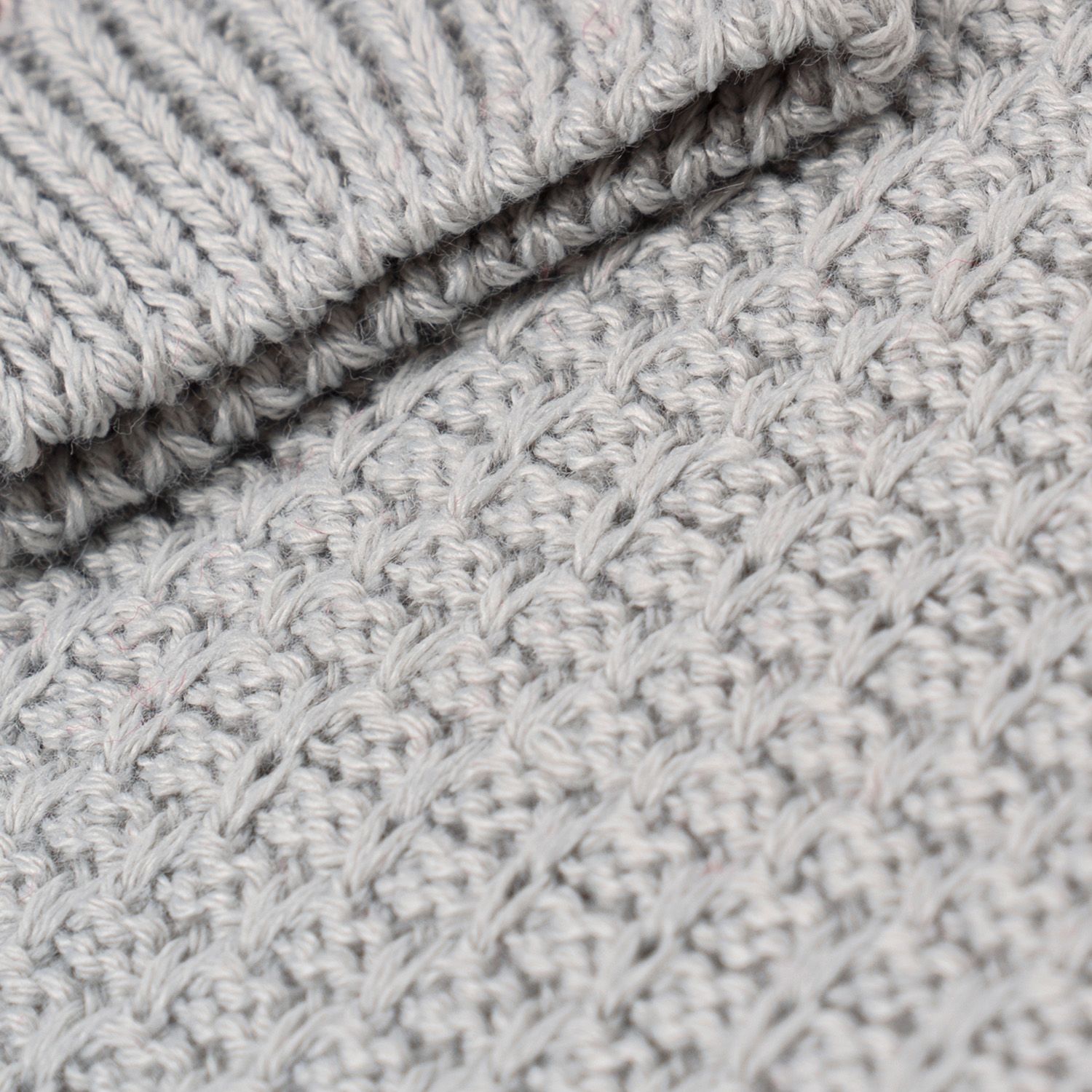 Casaquinho Tricot Tricolor Azul, Vermelho e Cinza