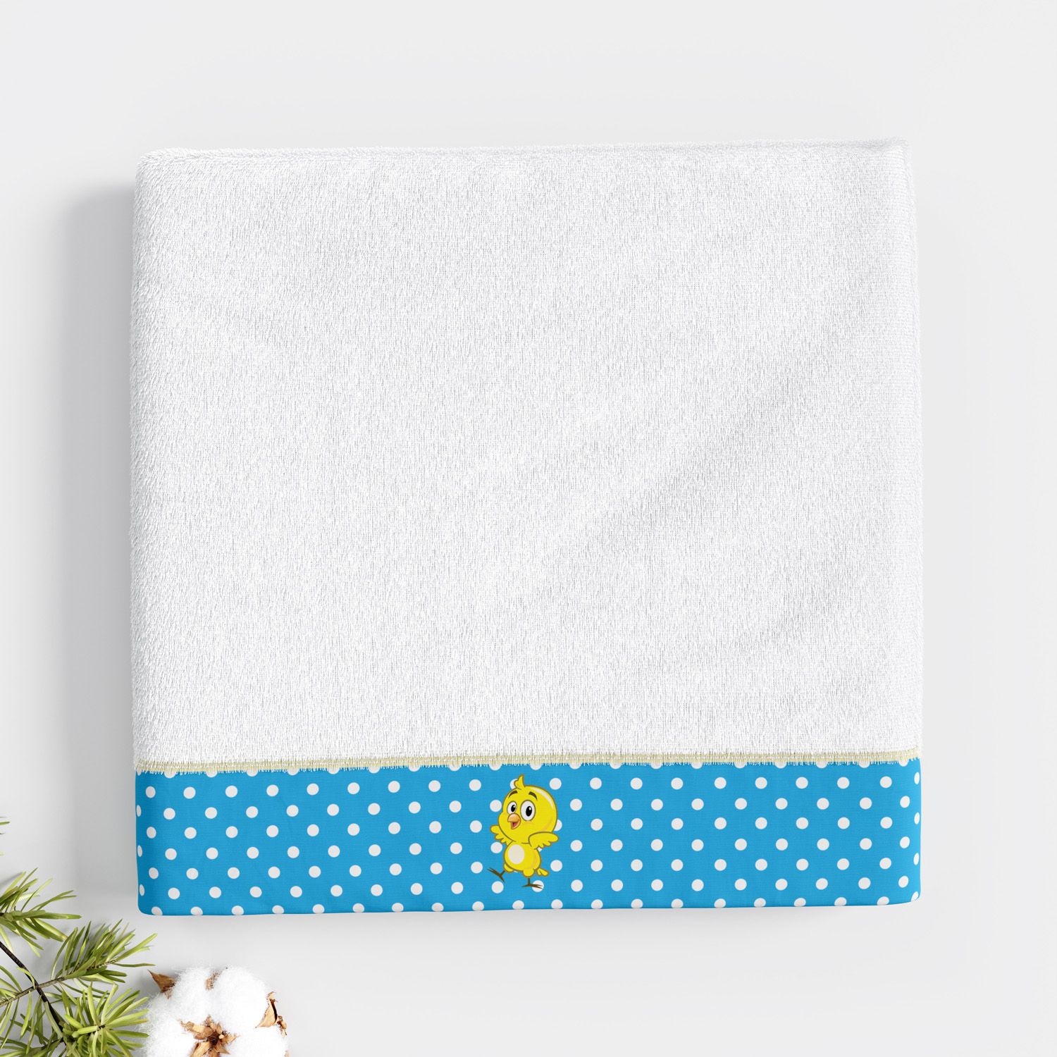 Fralda Toalha Pintinho Amarelinho 1M