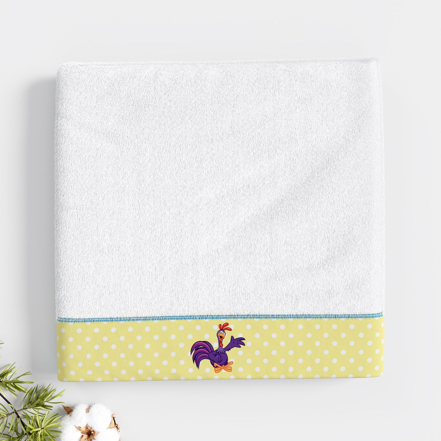 Fralda Toalha Galo Carijó 1M