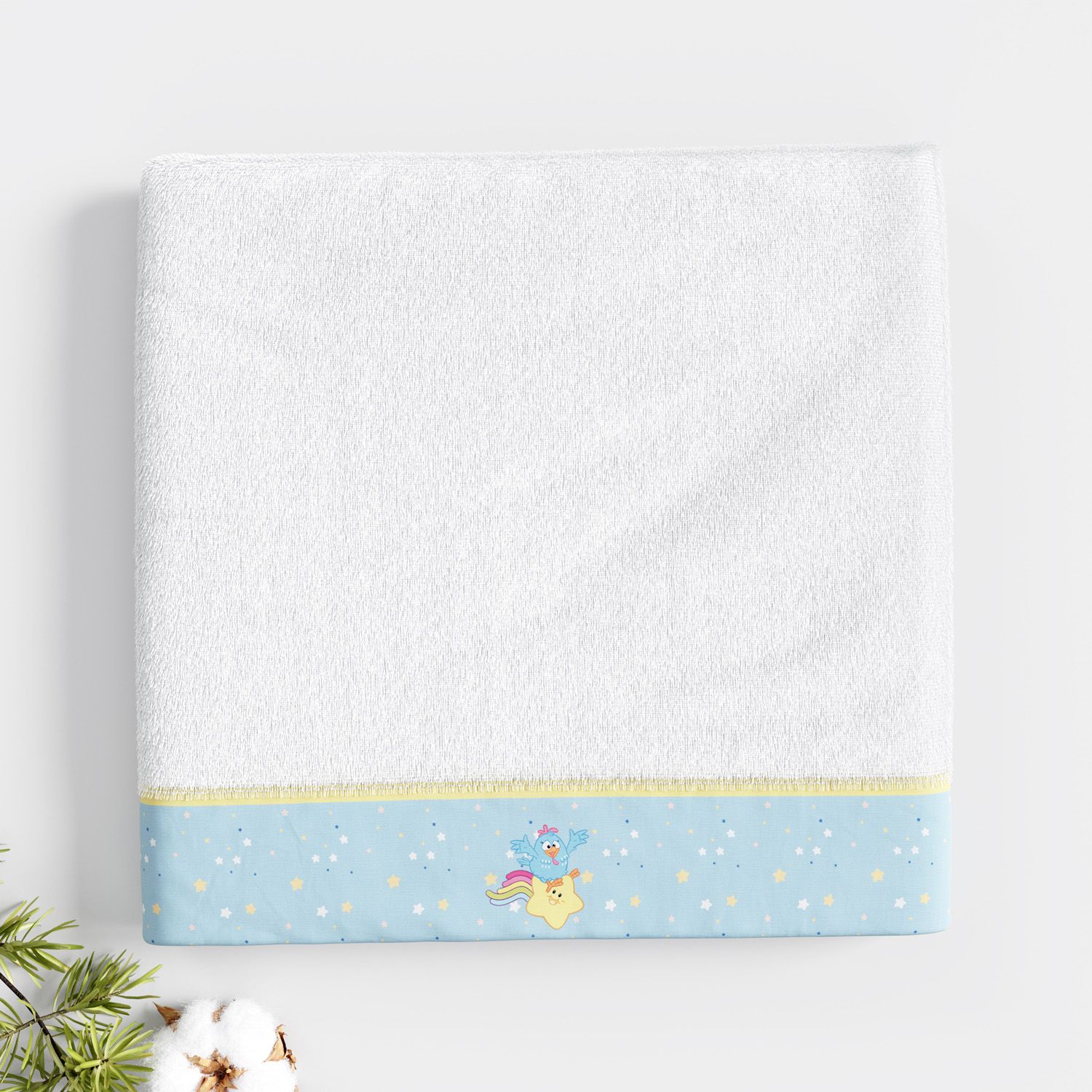 Toalha Fralda Galinha Pintadinha Estrelinha 1,05M