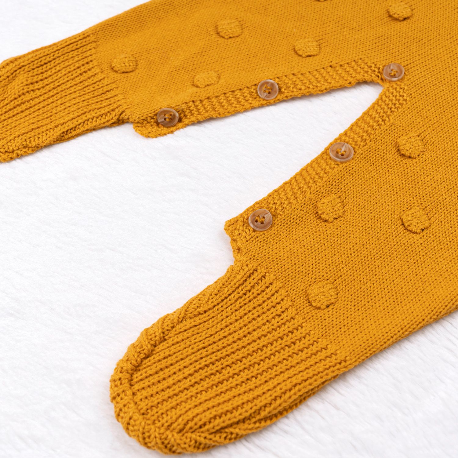 Saída Maternidade Tricot Bolinha Vermelho 02 Peças