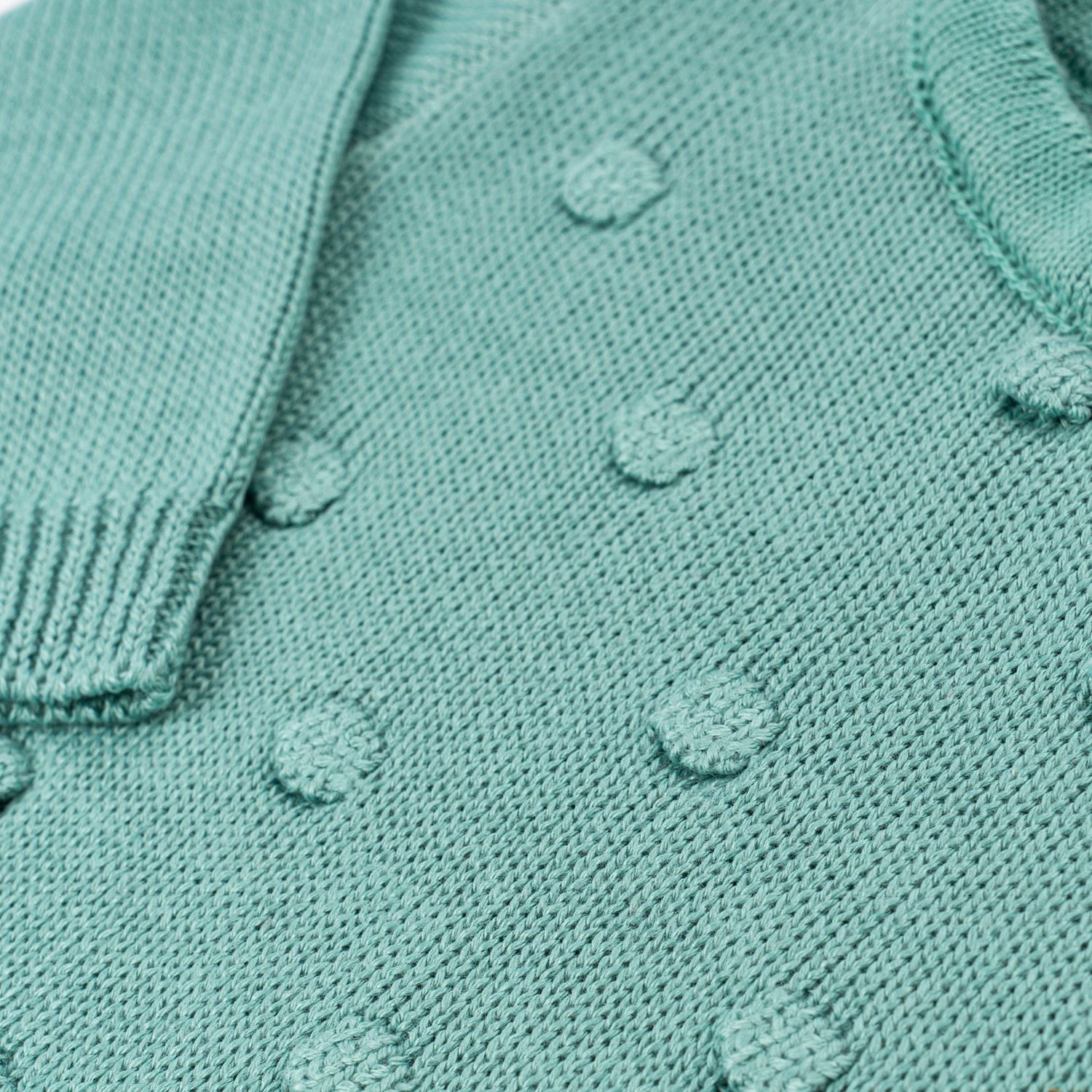 Saída Maternidade Tricot Bolinha Vermelho 02 Peças