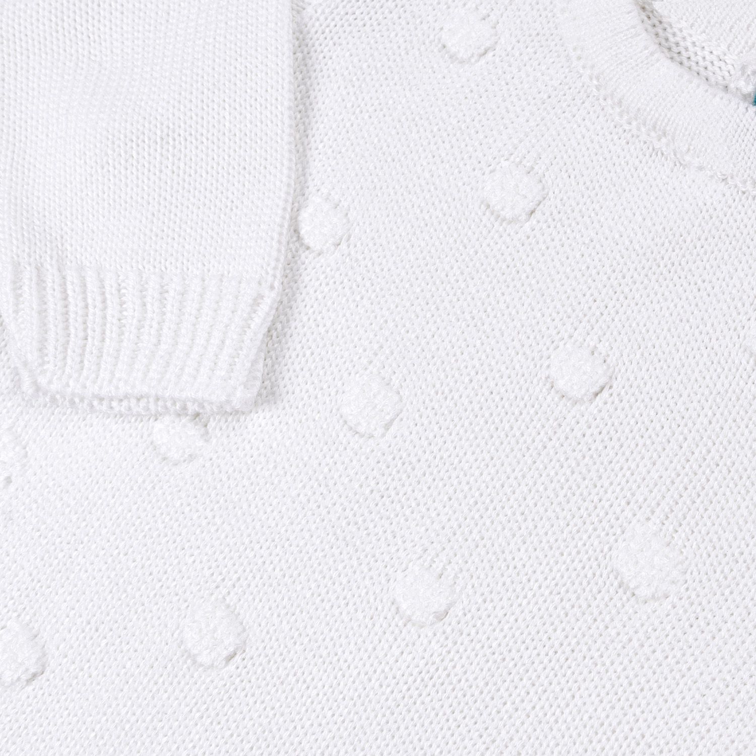 Saída Maternidade Tricot Bolinha Vermelho 02 Peças