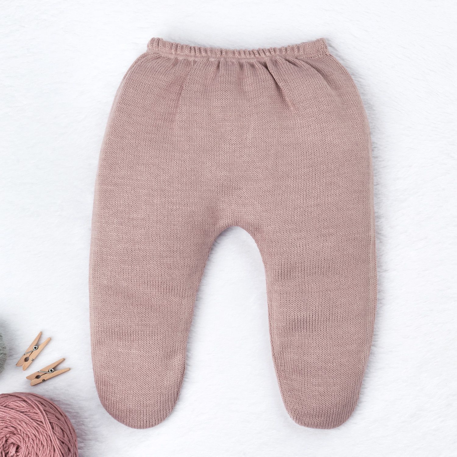 Saída Maternidade Tricot Primeiro Vestidinho com Pérolas Rosa 03 Peças