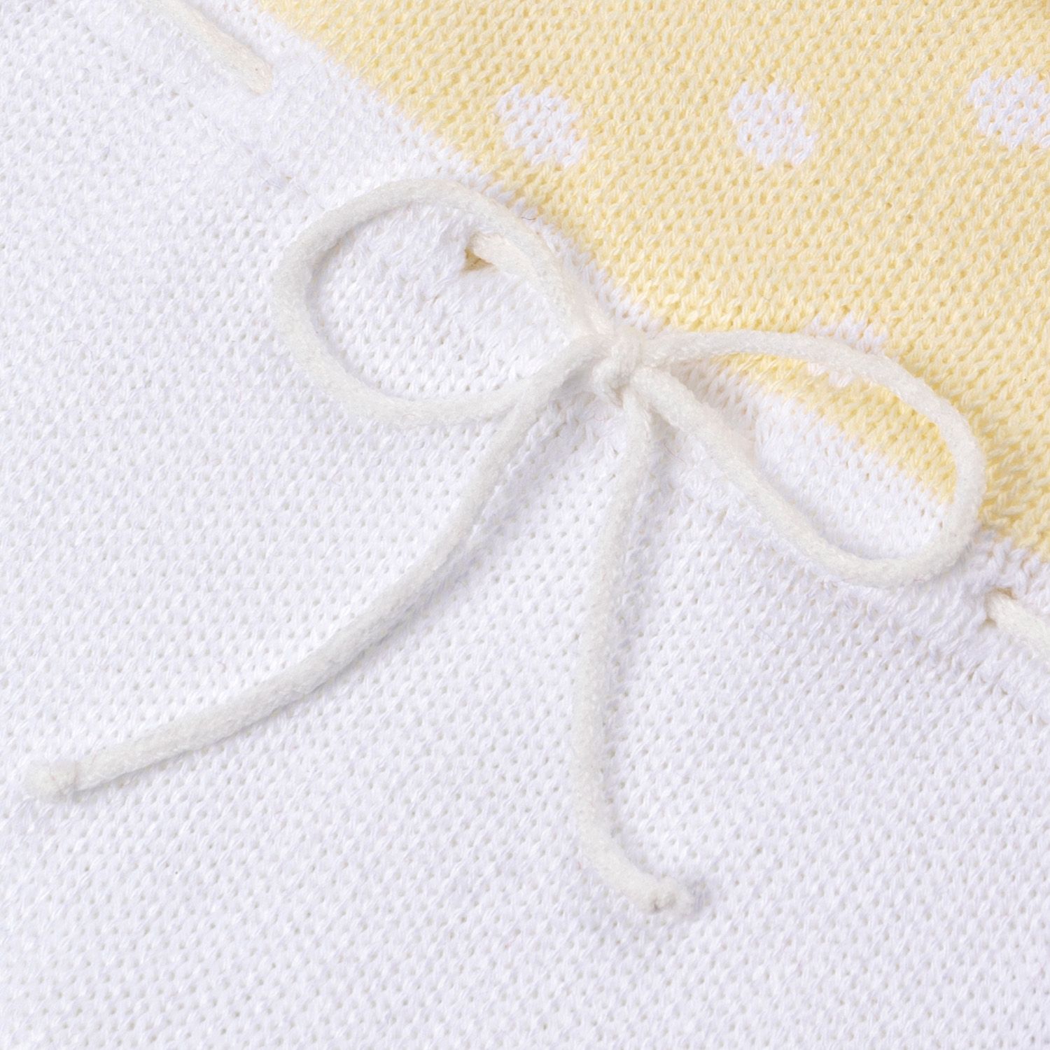 Saída Maternidade Tricot Poá Gola Babado Rosa 02 Peças