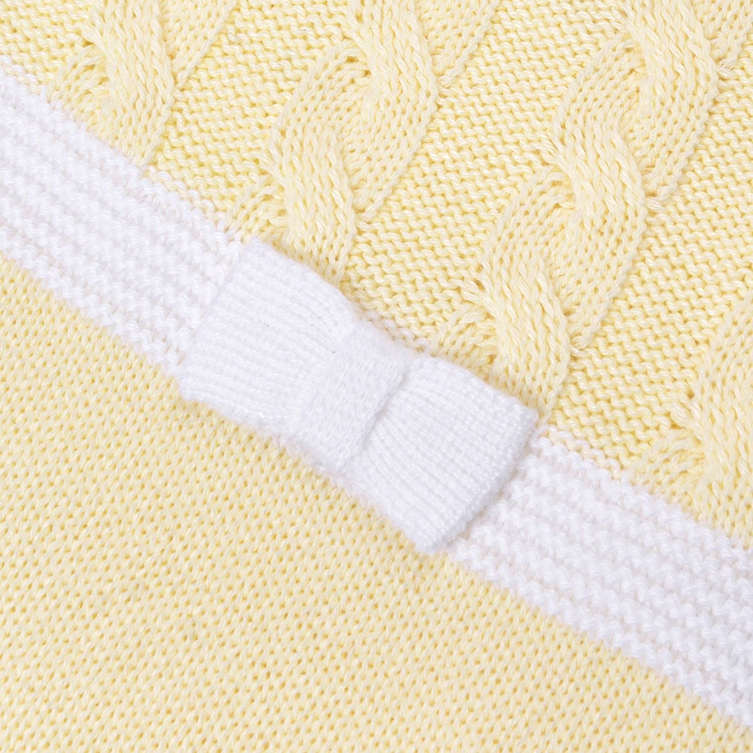 Macacão Tricot Lacinho e Trança Azul